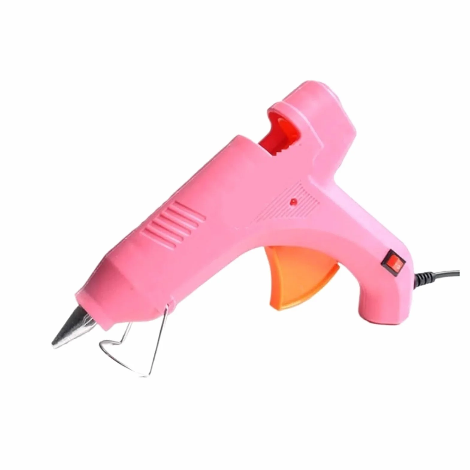 Pistolet do klejenia na gorąco, 4 szt. 20W elektryczny pistolet do klejenia na gorąco, ręcznie robiony, akcesoria do biżuterii DIY, narzędzia do wysokiej temperatury(Pink*4)