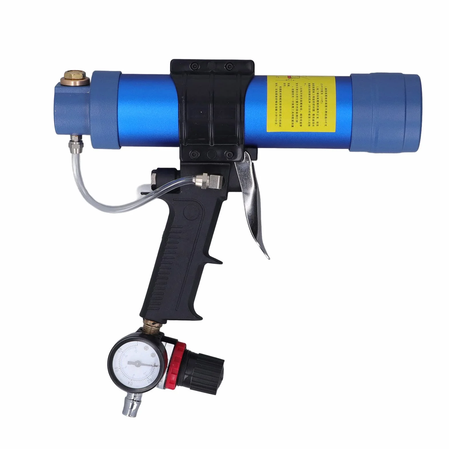 flexman Pistolet do uszczelniania Air Power, 310 ml 1/4 cala, pneumatyczny pistolet do klejenia szkła z manometrem, uszczelniacz powietrzny Zestaw pistoletu do uszczelniania