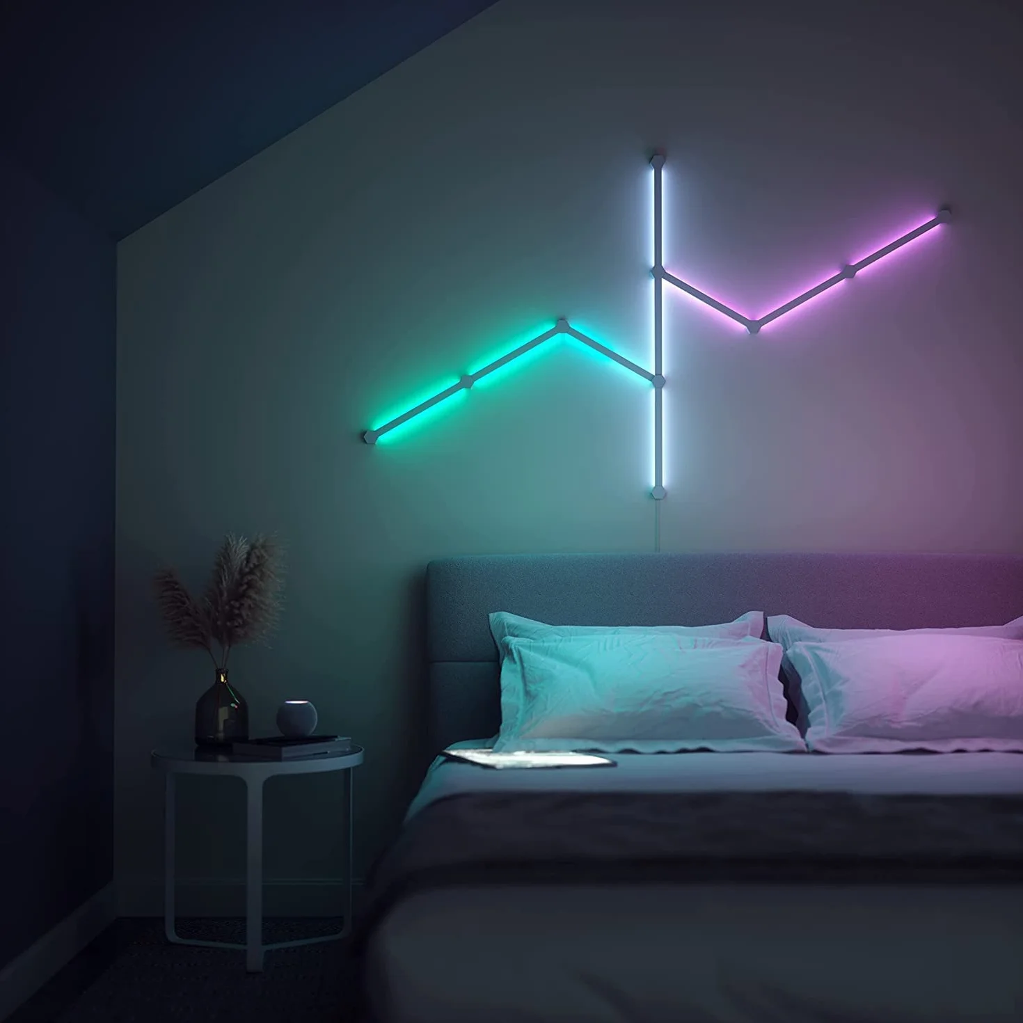 Nanoleaf ‎NL59-K-0002LW-9PK-EU Lines - 9 listew świetlnych, Pakiet startowy