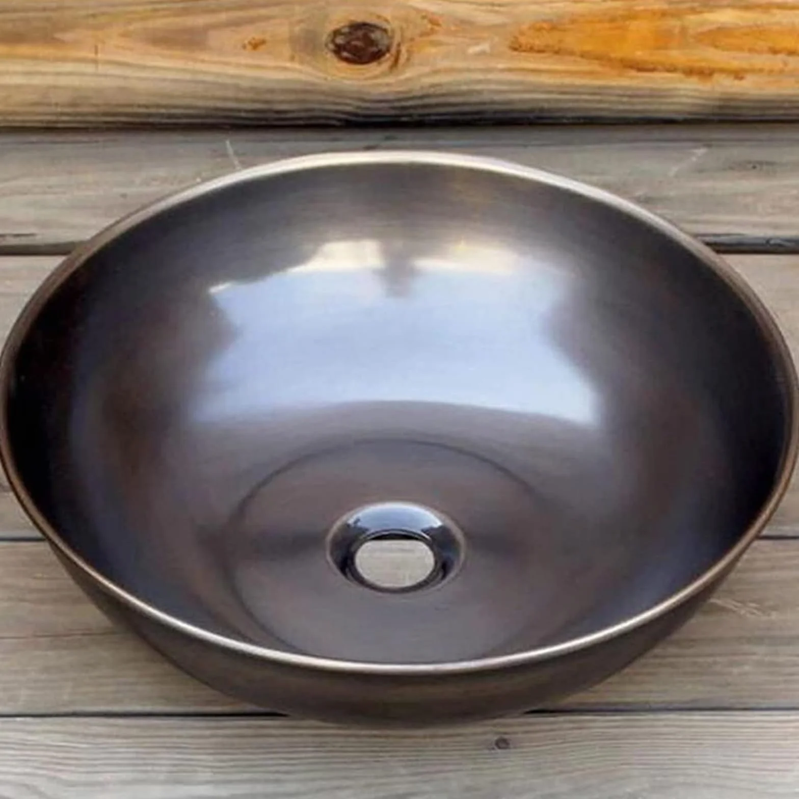 Umywalka Nablatowa Ceramiczna, Okrągła, 16,5-Calowa, Ręcznie Robiona, Z Czystej Miedzi, Umywalka Nablatowa, Umywalka Łazienkowa Nablatowa, Umywalka Artystyczna, Postarzan,B