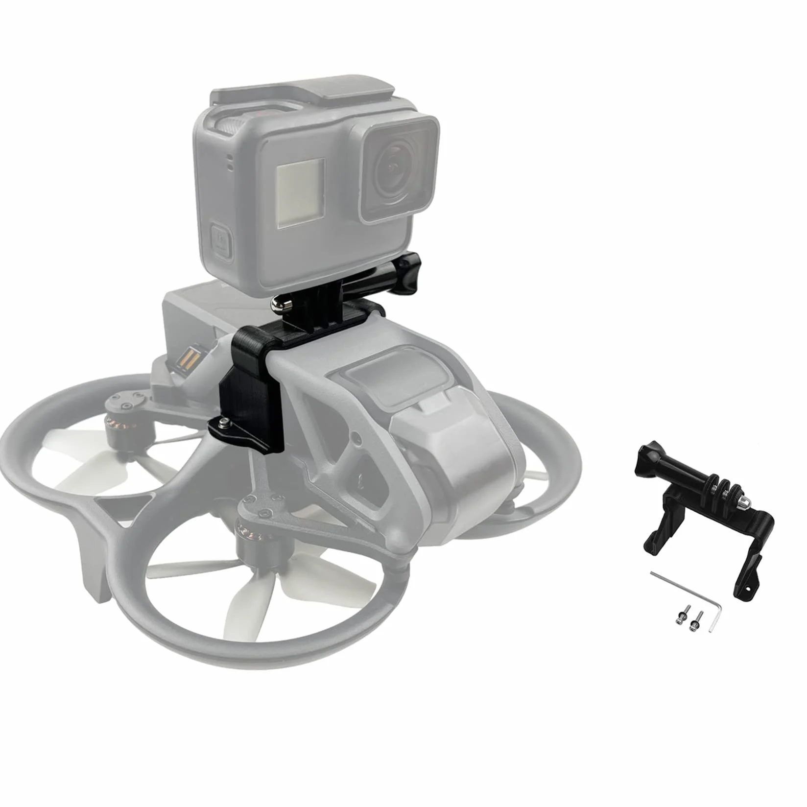Górny uchwyt rozszerzający do DJI Avata Drone Transfer Extender złącze kompatybilne z Gopro Hero Series Panoramiczny aparat górny przedłużacz Fixer modernizacja uchwyt adapter