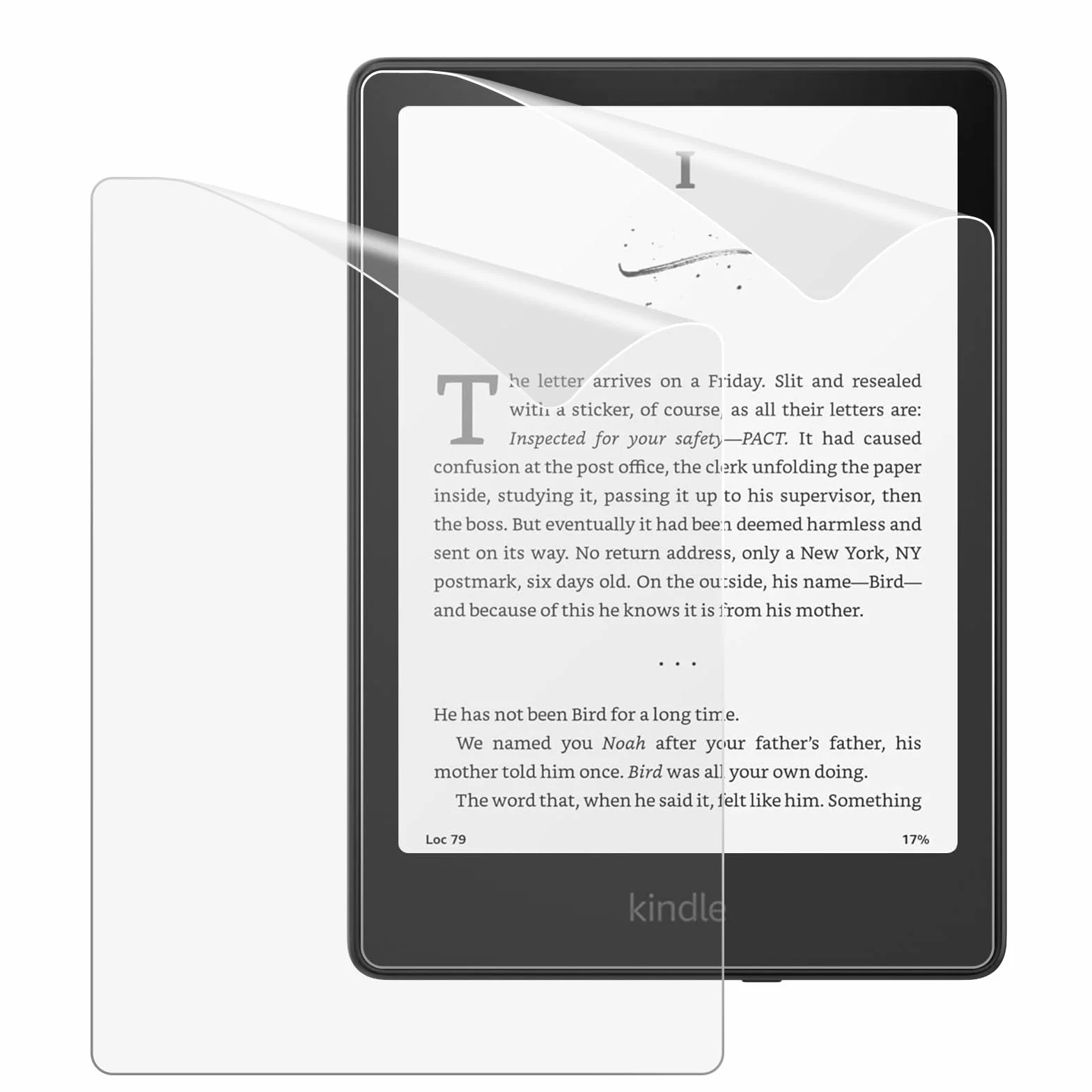 MoKo 2 Pack Screen Protector for 7" Kindle Paperwhite 12th Generation 2024 and Kindle Colorsoft Signature Edition, Anti-Glare Premium PET Full-Coverage Protective Film Matte for Boox Go 7,Kobo Libra