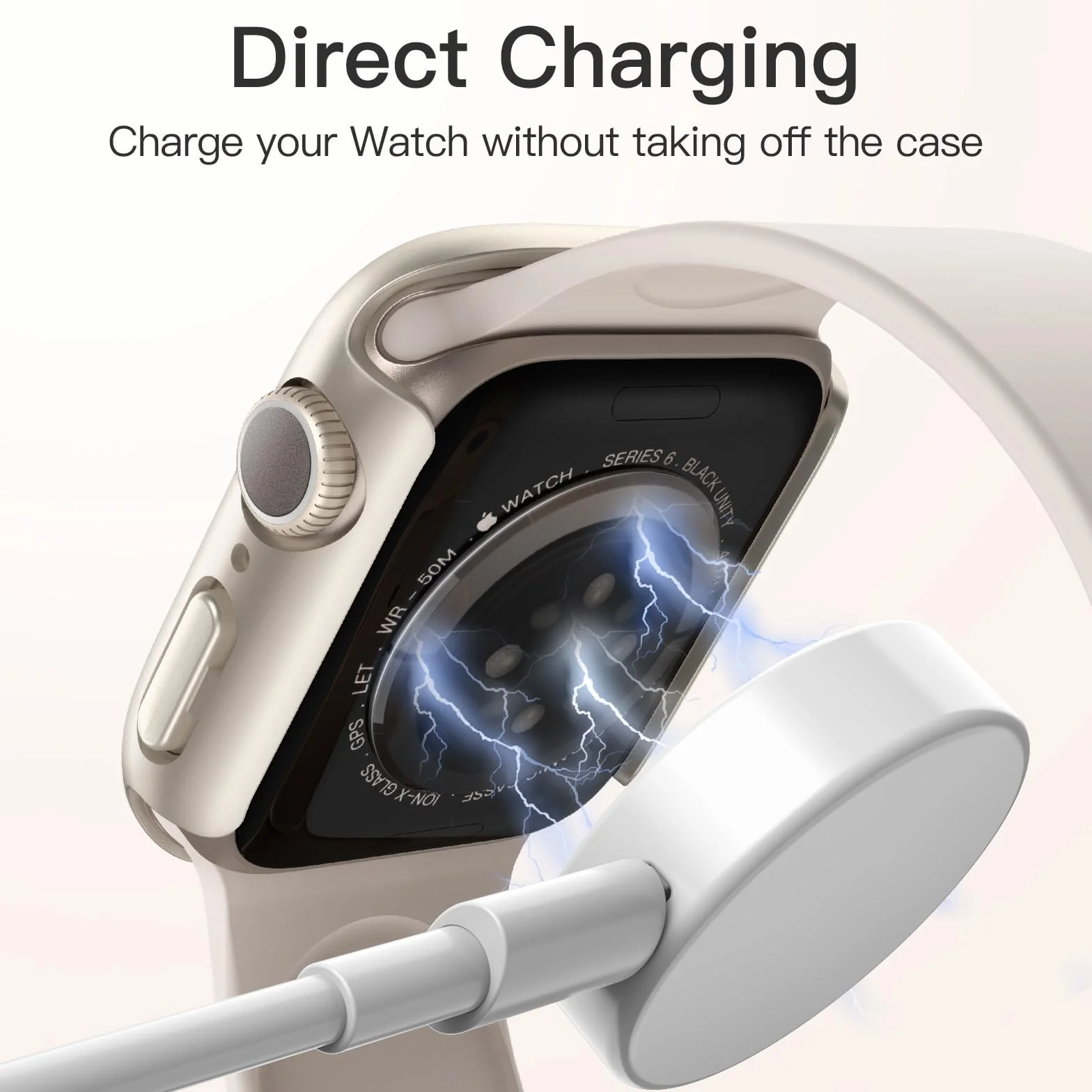 JETech Wodoodporna Etui z Szkłem Hartowanym dla Apple Watch SE 3/2/1 / Series 6 5 4 40mm, 2 Sztuki