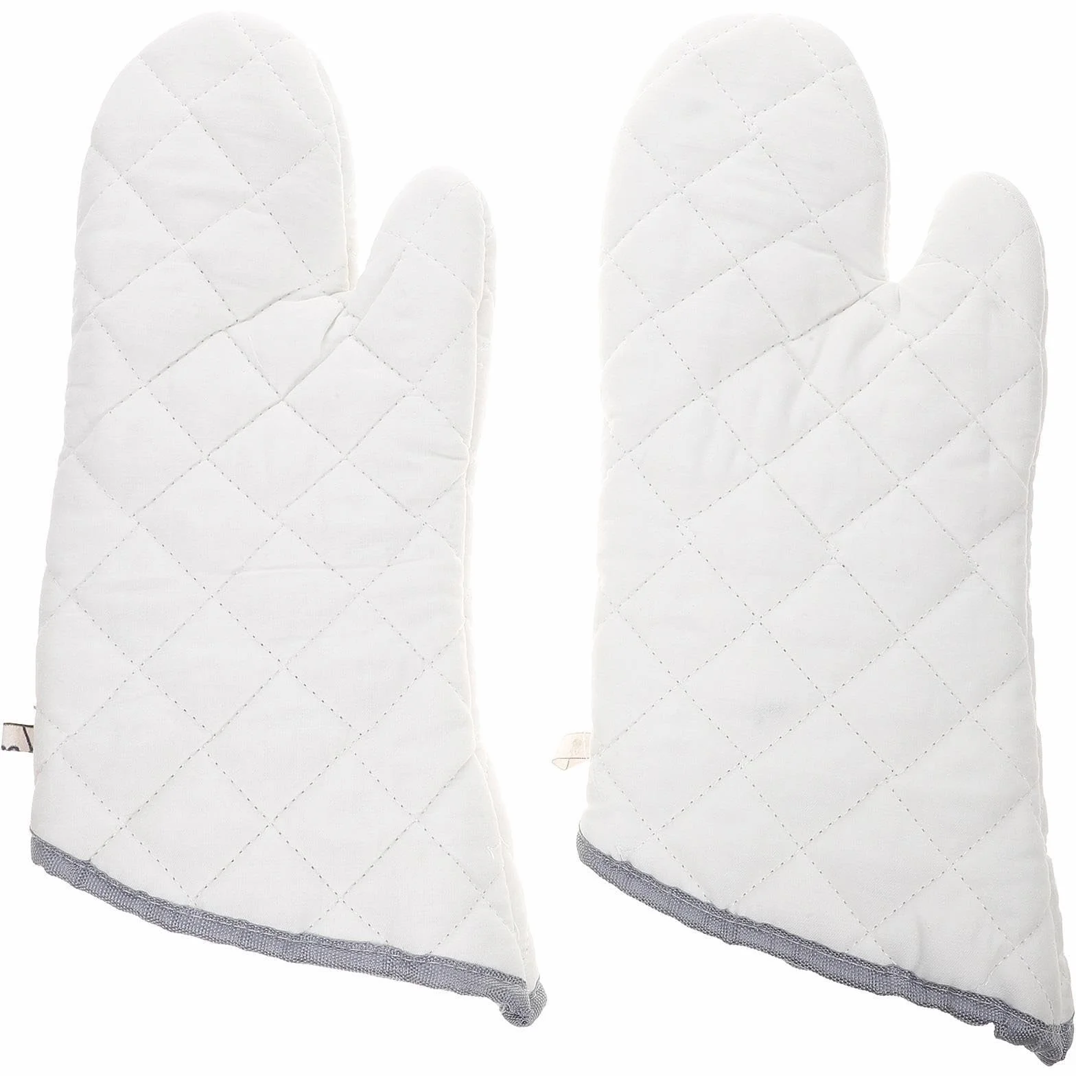 1 para żaroodpornych bawełnianych rękawic kuchennych do grilla i mikrofalówki, antypoślizgowe, chroniące przed parą, grillowania, gotowania pieczenia(15 * 30cm)