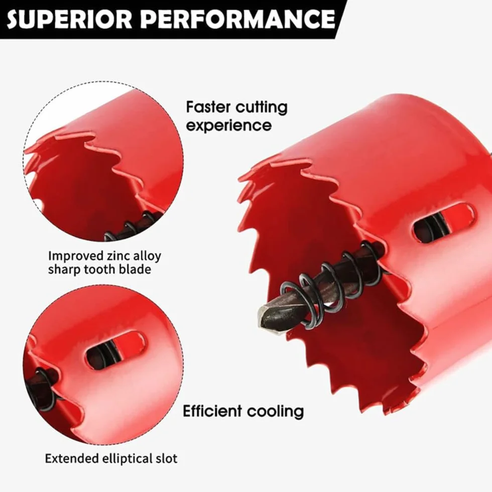 Otwornice 1PC 20mm-200mm M42 Bi-metalowe wiertło Cutter narzędzia stolarskie cięcie metalu narzędzia z tworzyw sztucznych, 155mm
