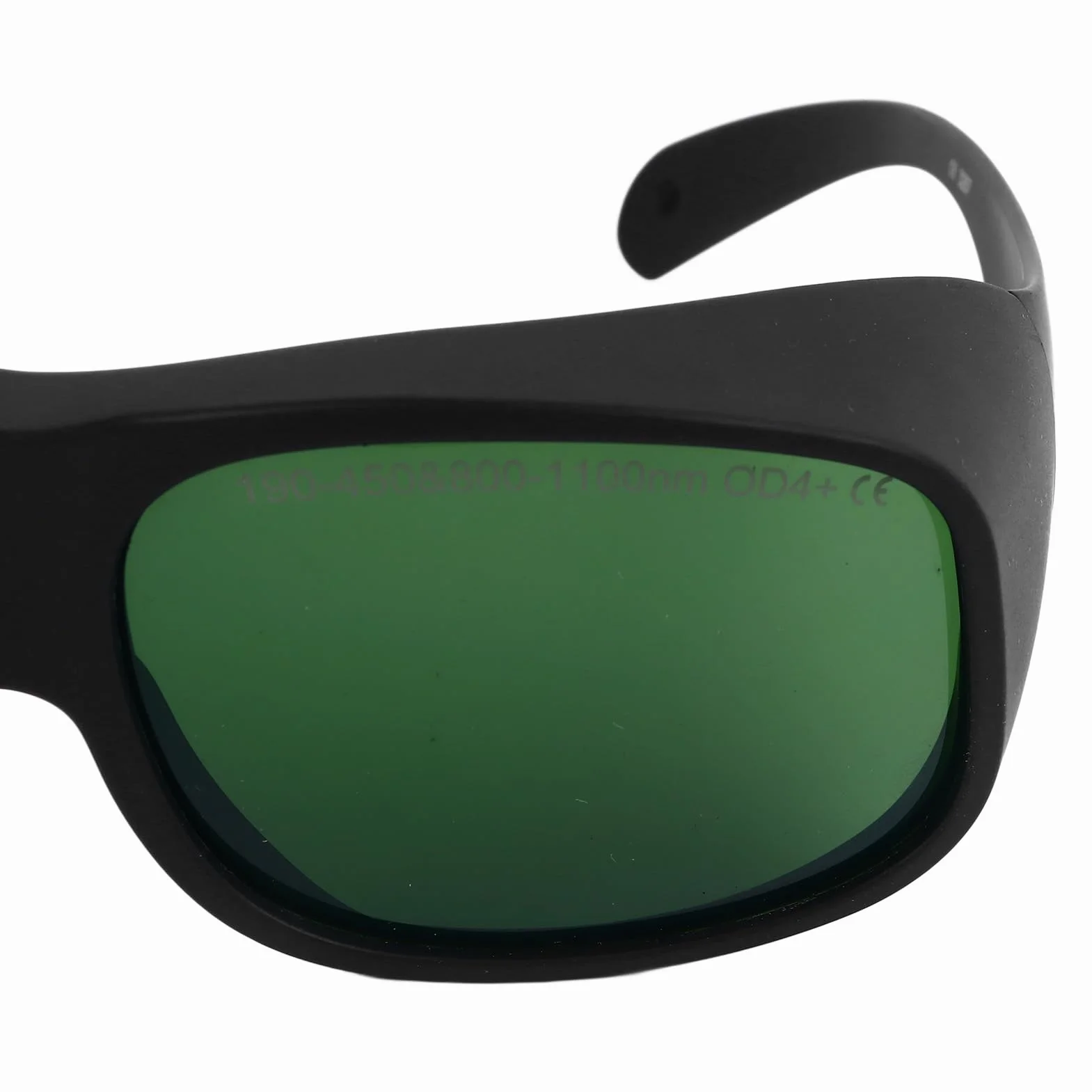 Bediffer Laserowe Okulary Ochronne 1064nm Wysoka przepuszczalność Antylaserowa Ochrona Oczu dla Urządzenia OPT Beauty TR90 Materiał Czarna Ramka Zielona Soczewka OD4, do Zabiegów Upiększających
