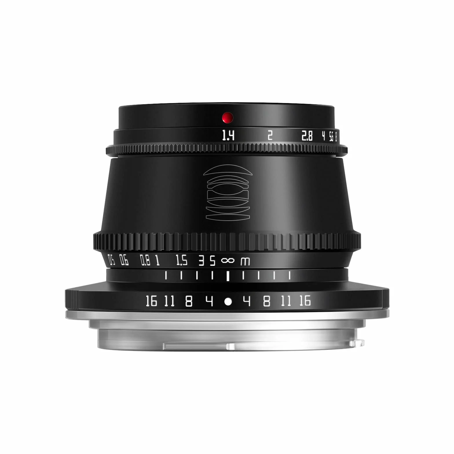 TTArtisan 35mm F1.4 APS-C do aparatu Obiektyw z ręcznym ustawianiem ostrości i mocowaniem Canon RF (czarny)