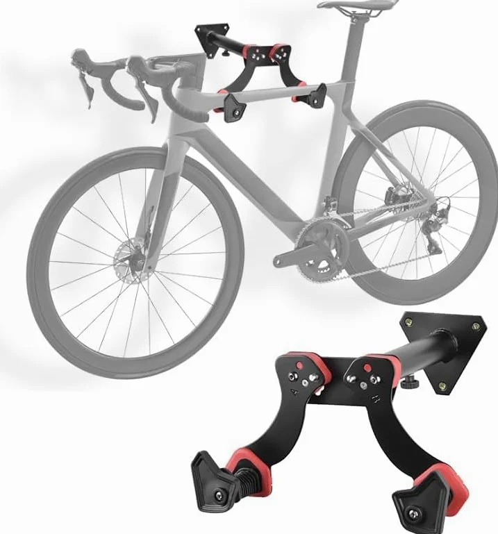 Uchwyt ścienny rowerowy do platformy Trek | Naścienny wieszak rowerowy regulowany poziomy stojak rowerowy