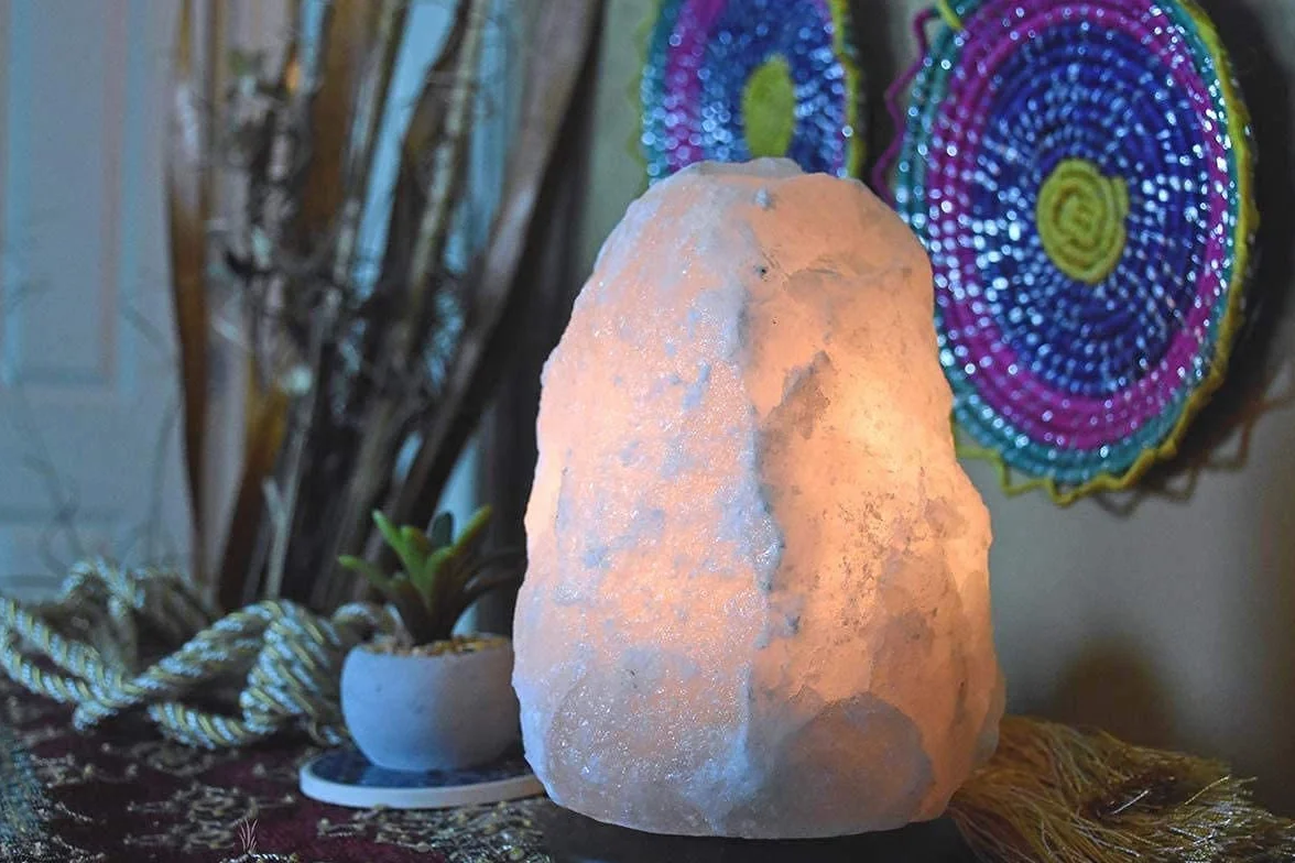 Himalajska lampa solna 2-3 kg biała - Magic Salt® Lighting For Your Soul