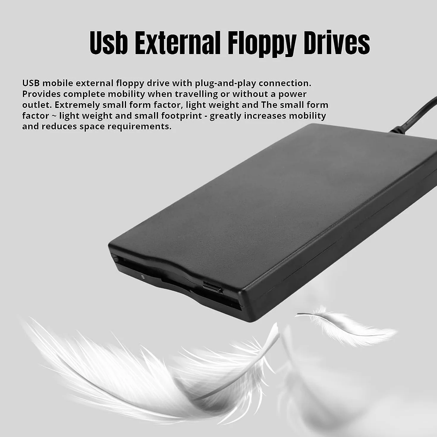 AYNEFY Zewnętrzny dysk USB 3,5-calowy przenośny czytnik dyskietek do 10/7/8/VISTA/XP/ME/2000/SE/98
