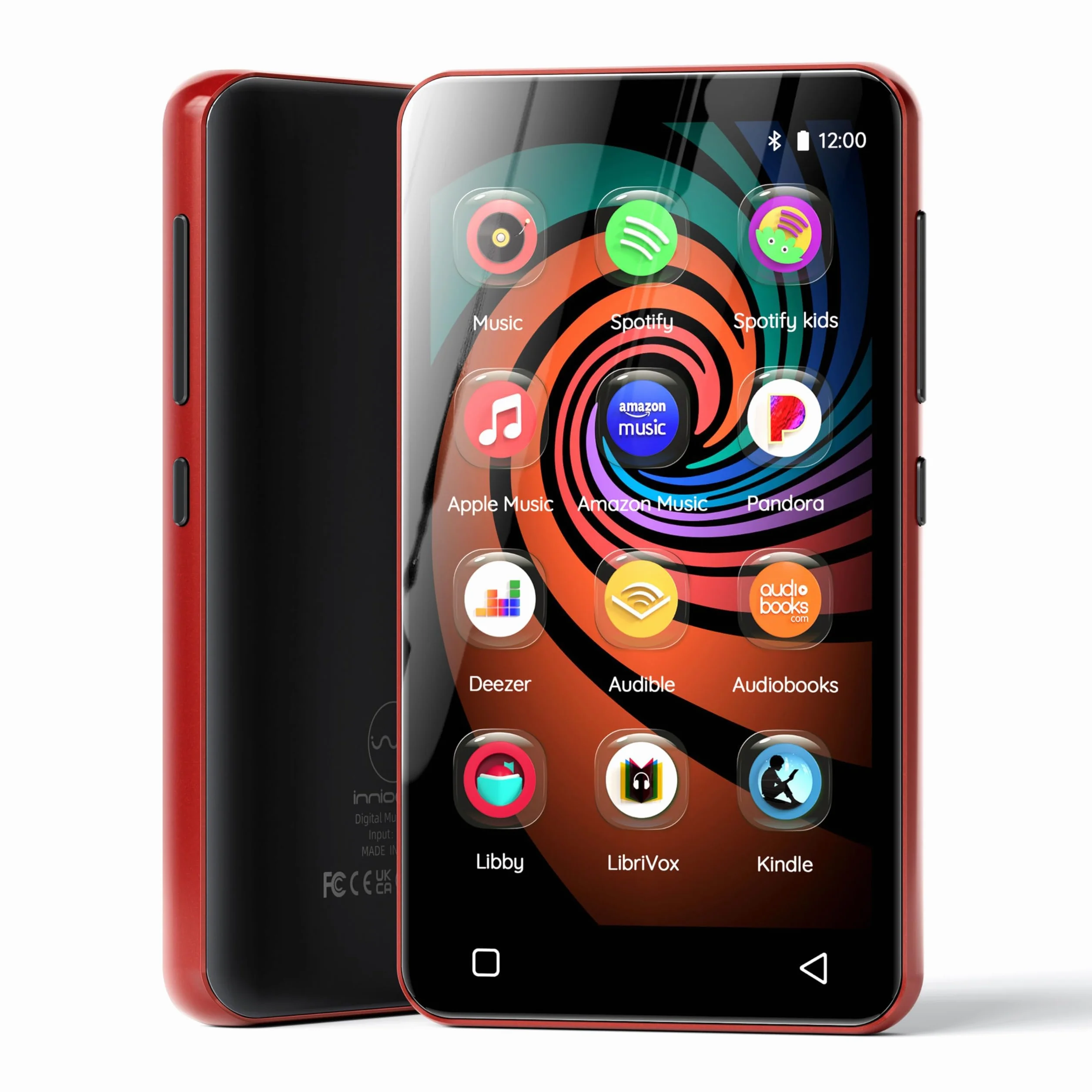 Innioasis Odtwarzacz MP3 160 GB Bluetooth WiFi Android Spotify Amazon Music Pandora APP Store Pełny Ekran Dotykowy 10.2 cm Audible