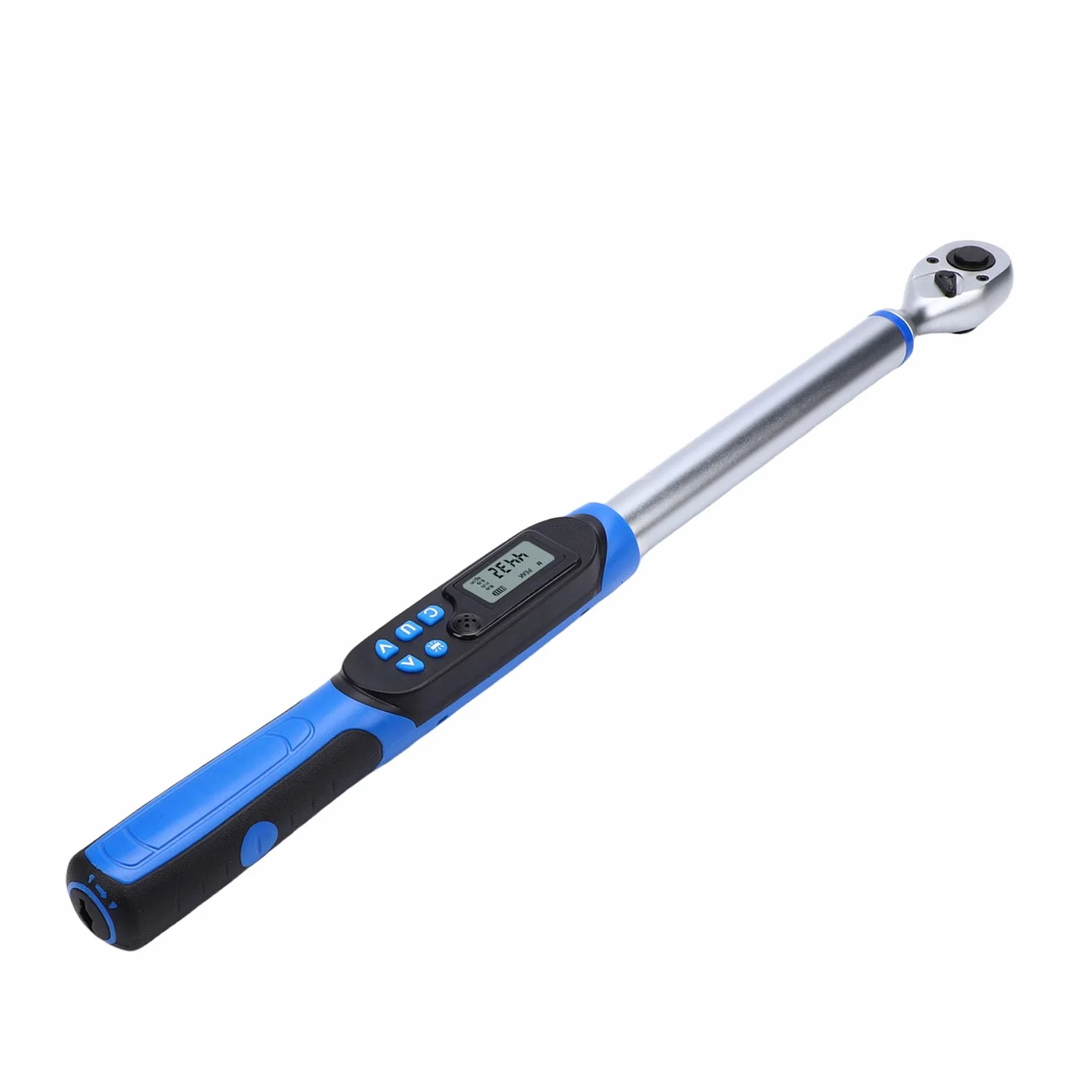Cyfrowy klucz skrętny Napęd 1/2 10 do 200 Nm, elektroniczny klucz skrętny Dokładność ±2% Wyświetlacz LCD z brzęczykiem Przemysłowy klucz nastawny o dużej wytrzymałości ze schowkiem