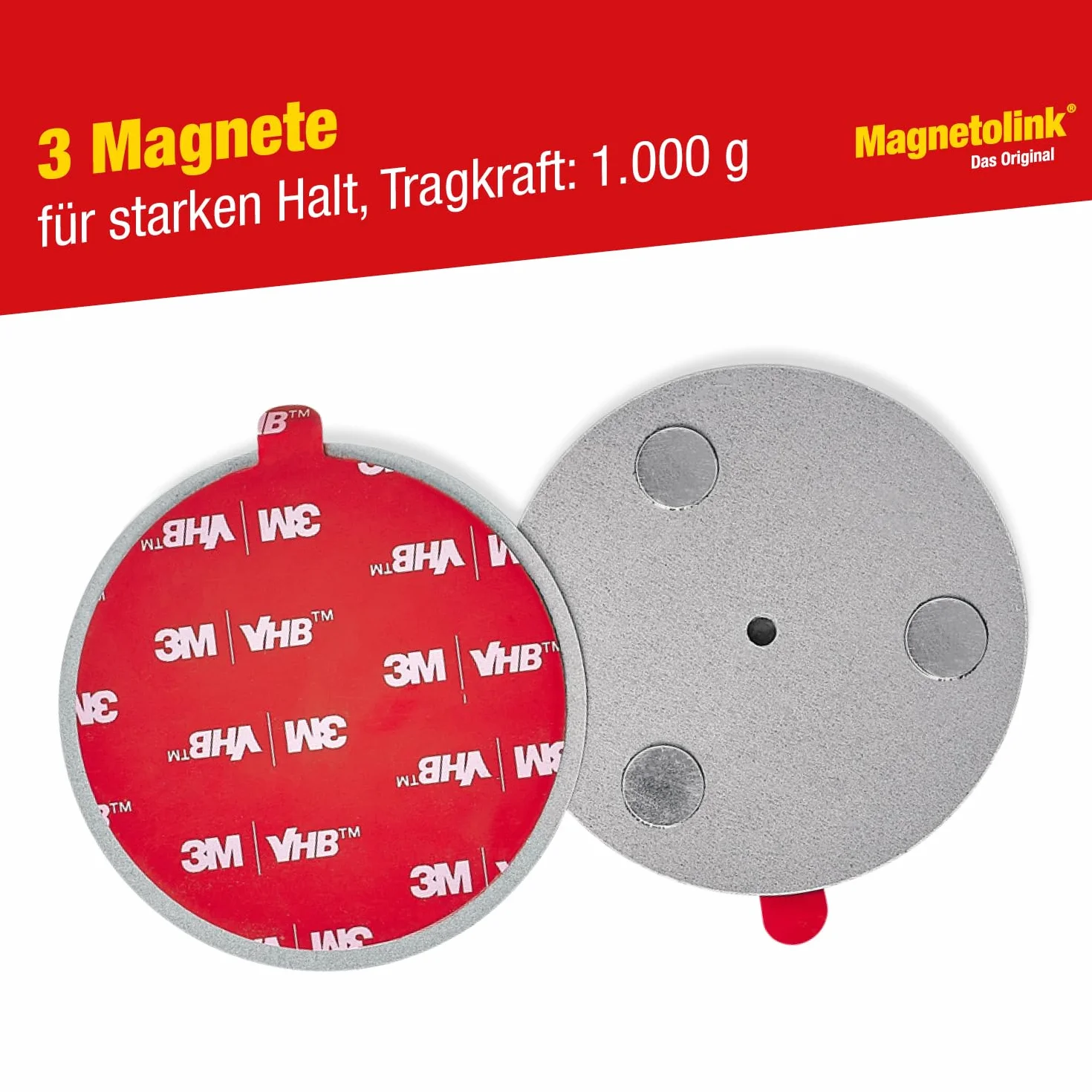 Magnetolink 003163 Mocowanie Czujki Dymu, Stal Nierdzewna