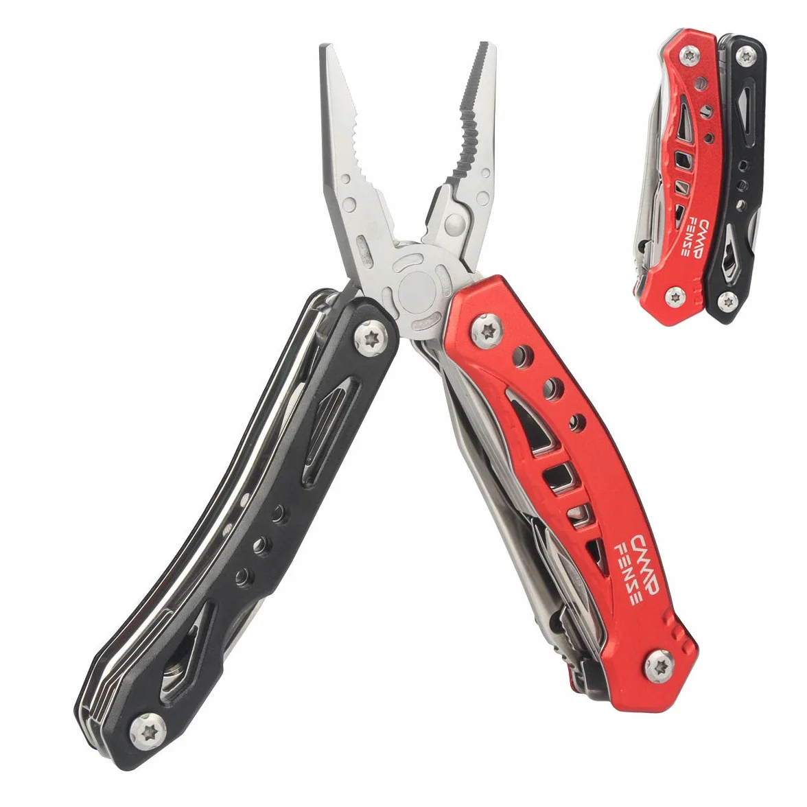 Wielofunkcyjny scyzoryk/szczypce - wielofunkcyjne narzędzie 12 w 1, Nóż składany Nóż kieszonkowy - Swiss Army Knife Wędkarstwo