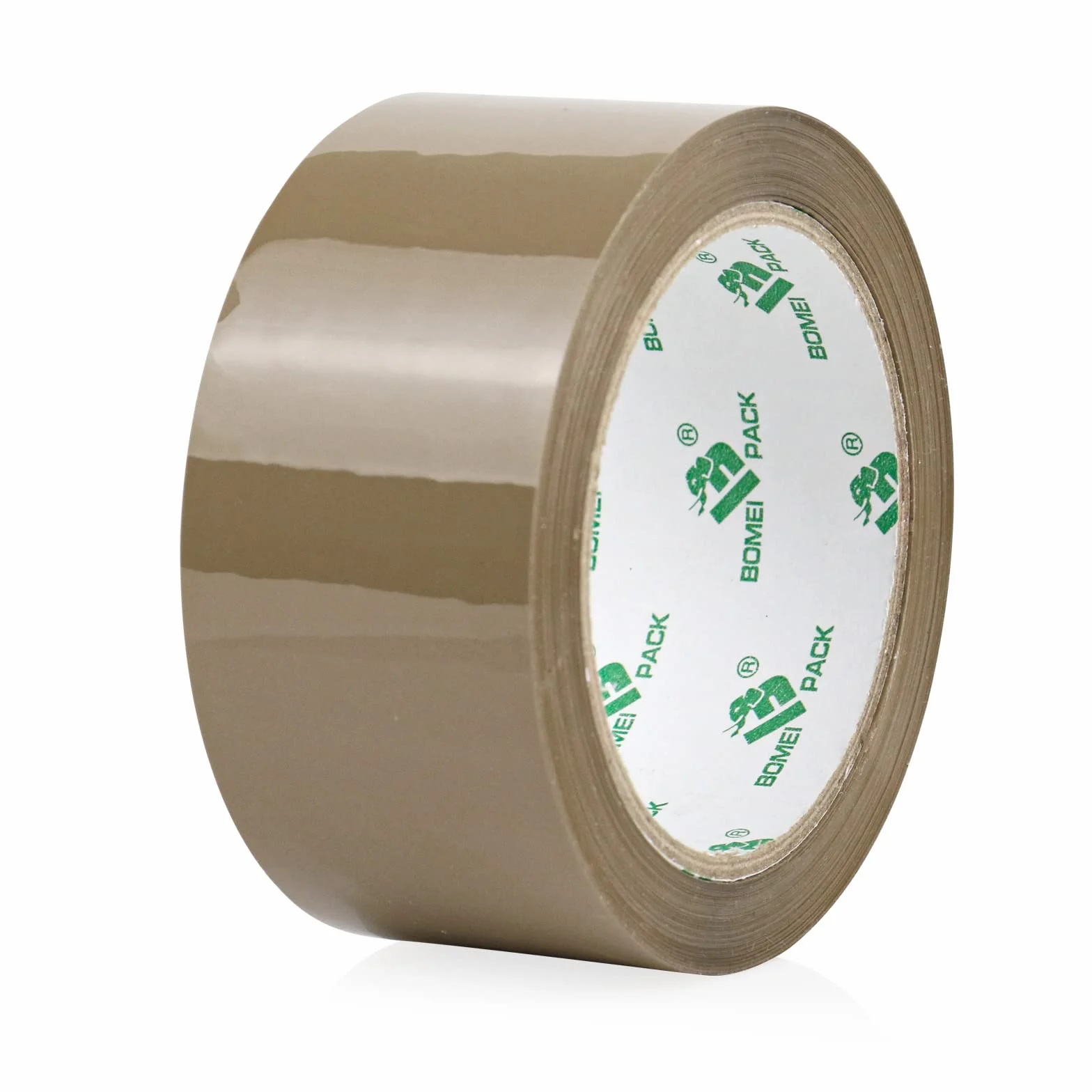 BOMEI PACK 3 rolki taśmy klejącej do pakowania, taśma do pakowania, 66 x 48 mm, brązowa, materiał do pakowania paczek i kartonów, taśma do pakowania o dużej sile klejenia, profesjonalna jakość