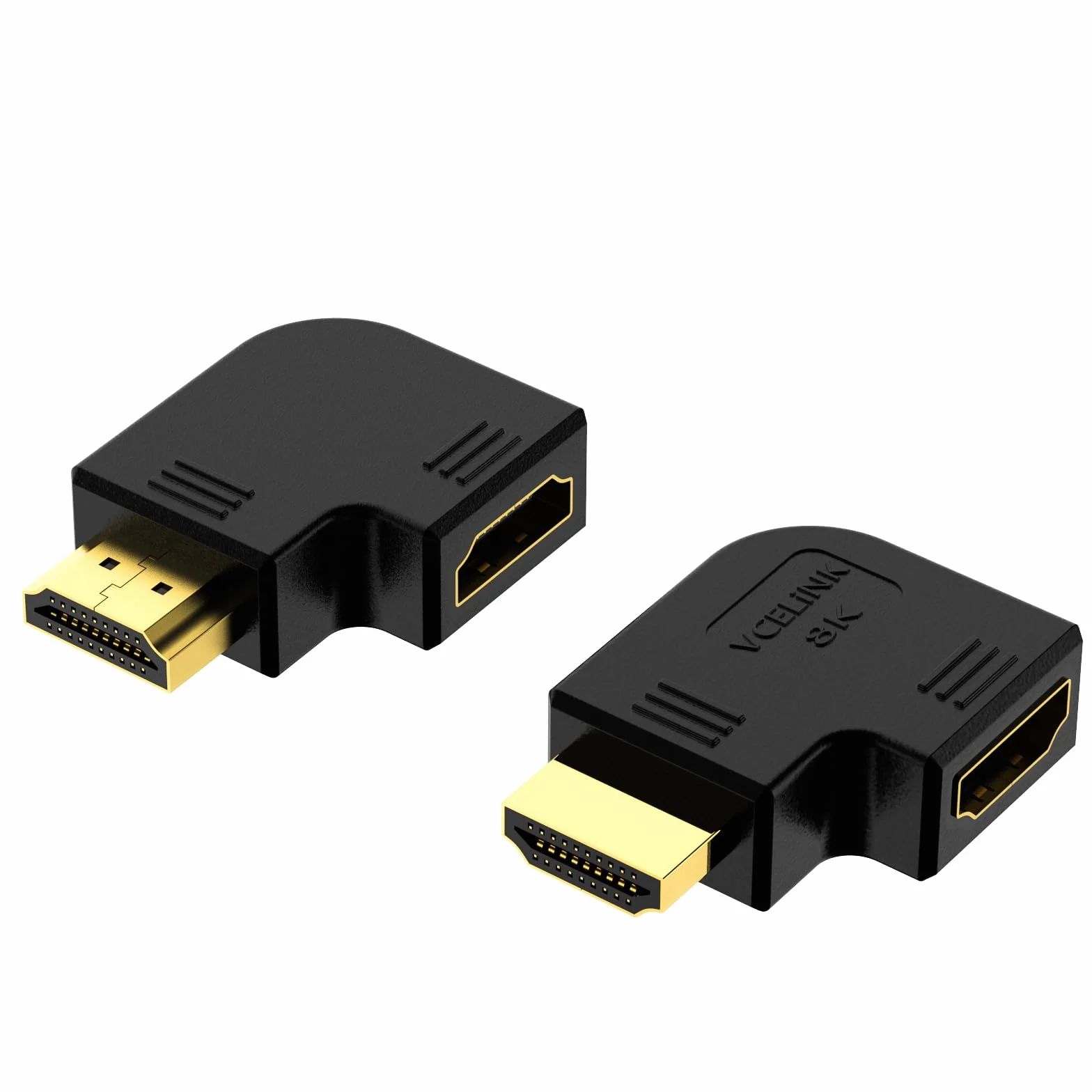 VCELINK 8K HDMI Kąt wtyczki 90 i 270° 8K@60Hz 4K@120Hz eARC HDR Dolby do montażu na ścianie
