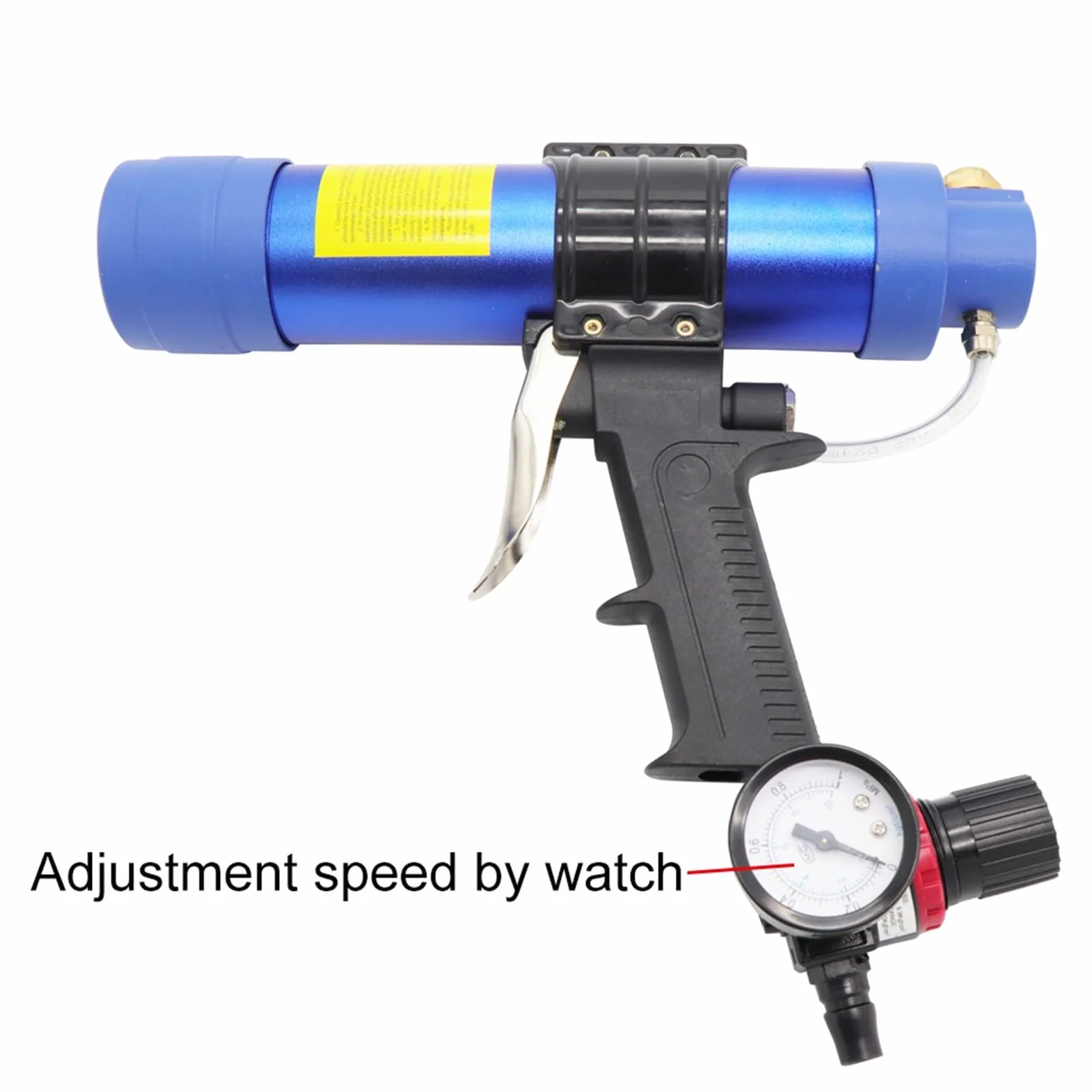 Pneumatyczne pistolet uszczelniający pistolet do pistoletu silikonowe uszczelniające narzędzie Caulk Dysza Szkło Gumy Grout Narzędzia budowlane 310ml