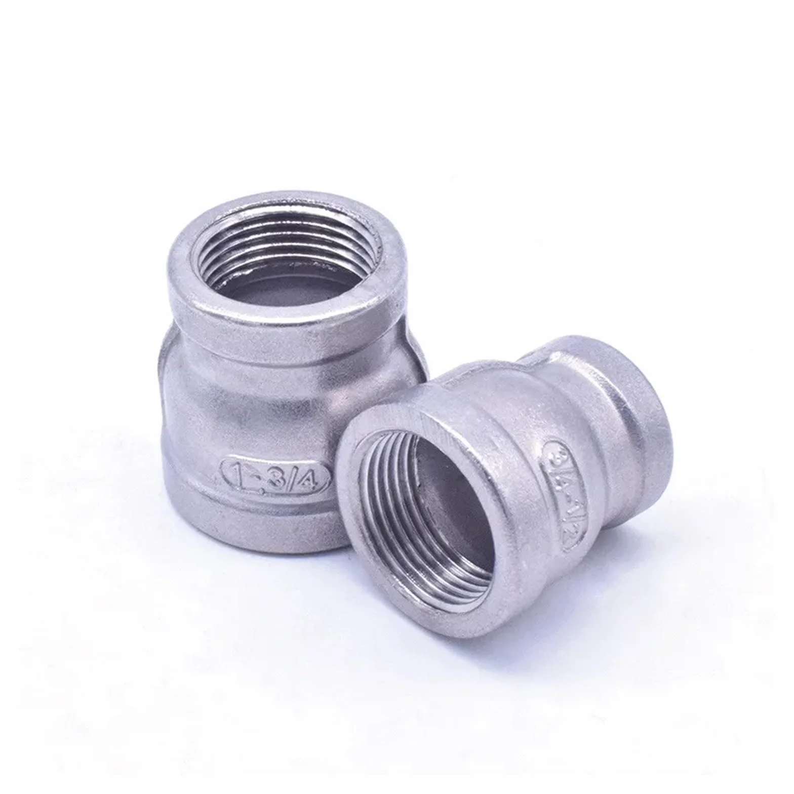 Adaptery do przyłączy rurowych 304 Stal nierdzewna 1/8" 1/4" 3/8" 1/2" 3/4" 1" 1-1/4" 1-1/2" BSP Gwint żeński na żeński Redukcja 3 L Złącze do rur Adapter 1 sztuka(DN40 to DN32)