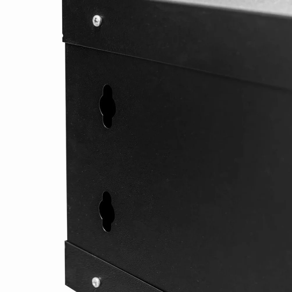 Szafa Rack 19" 6U Wisząca Serwerowa 400 mm Otwierane Boki Metalowa Czarna Mega-M