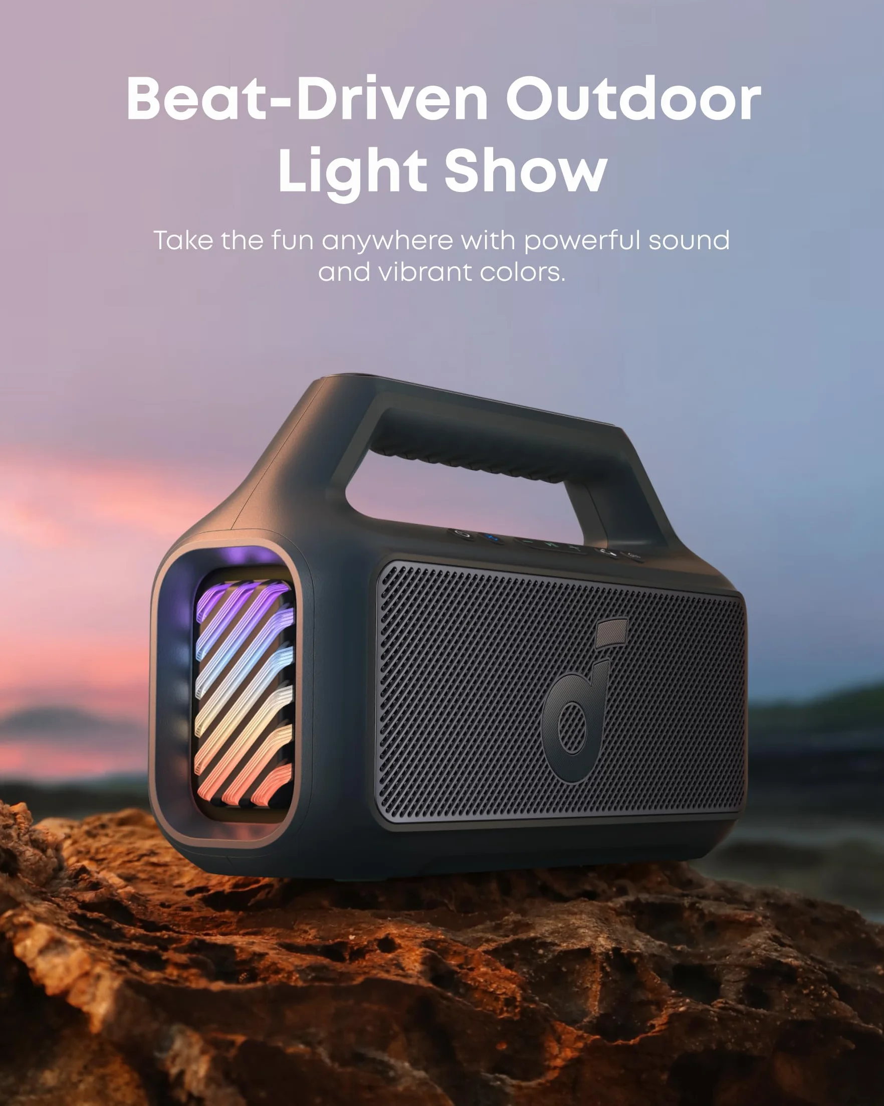 Soundcore Boom 2 Głośnik zewnętrzny 80W BassUp 2.0 IPX7 Bluetooth 5.3