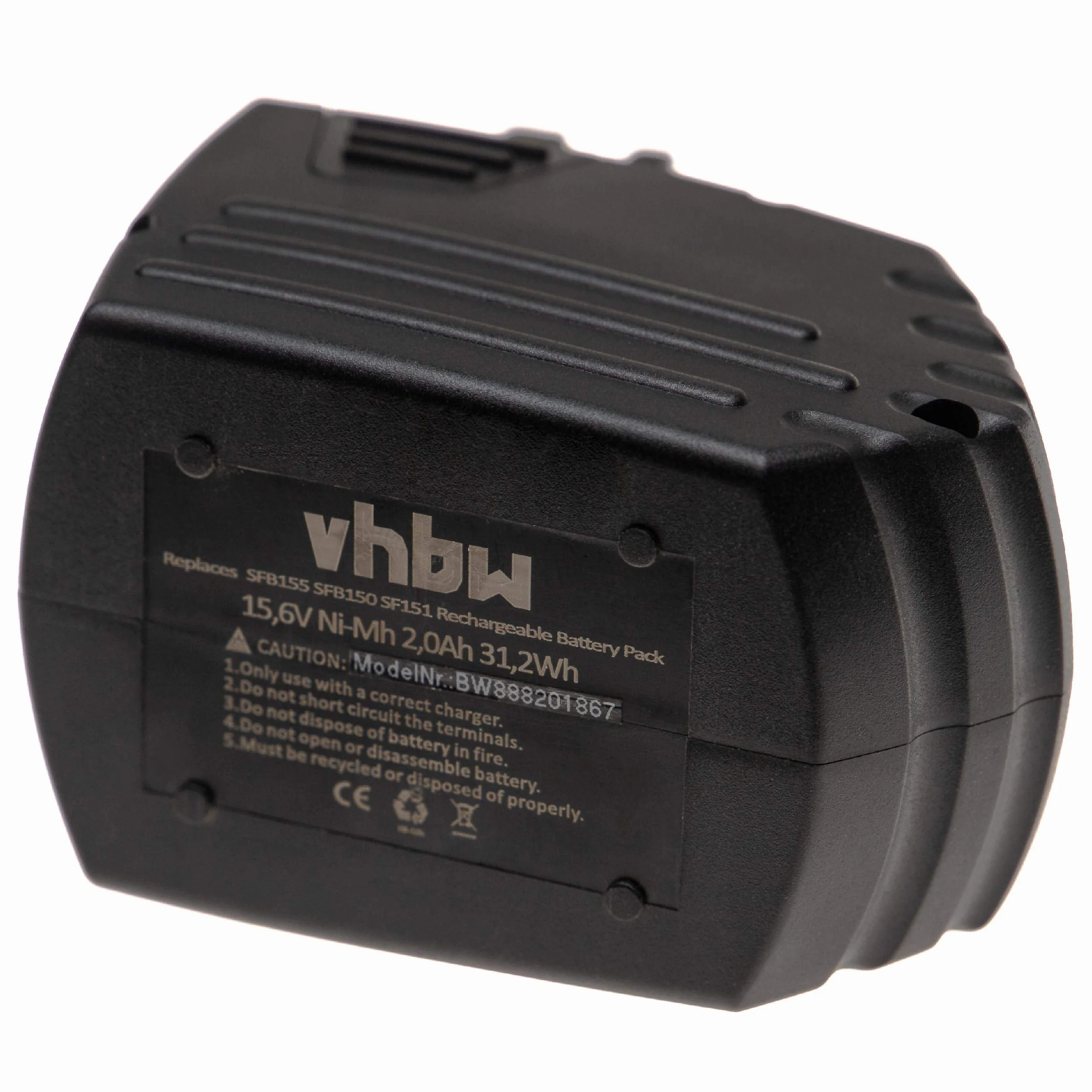 vhbw Akumulator zastępczy do Hilti SFB150, SFB155 do elektronarzędzi (2000 mAh NiMH 15,6 V)