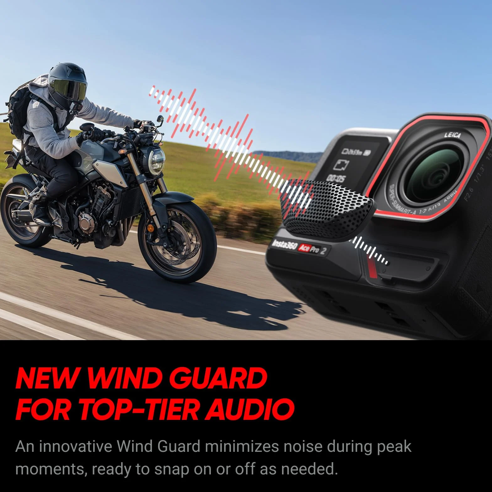 Insta360 Ace Pro 2 Zestaw dla Kreatorów (nowa wersja) - Dwie baterie, wodoodporna kamera sportowa 8K, współprojektowana z Leica, czujnik 1/1.3", podwójny układ AI, wiodące działanie w słabym