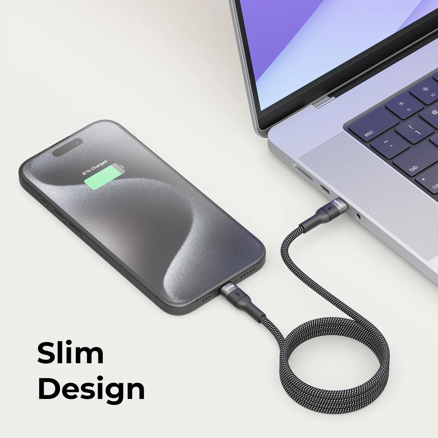 deleyCON 3,0m Kabel USB-C 100W Szybkie ładowanie PD 3.0 PPS C na C