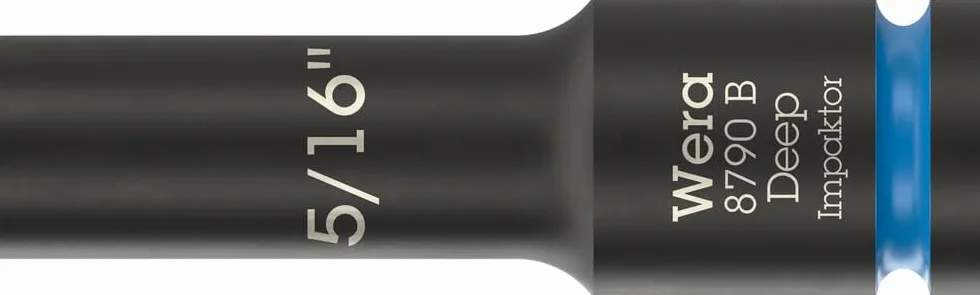 Listwa magnetyczna 9661 B Impaktor Deep Imperial 1 z zestawem kluczy nasadowych, 3/8", 9 części