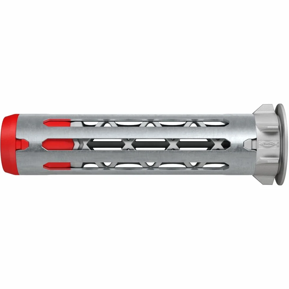 fischer 572915 DuoHM kołki rozporowe, 5 x 55 S TX ze śrubą metryczną i napędem TX do mocowania wsporników telewizyjnych, świateł, półek ściennych itp. w materiałach budowlanych panelowych (4 sztuki)
