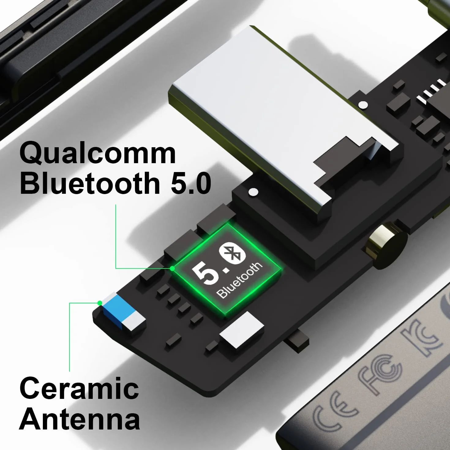 Skull & Co. AudioBox dla Xbox (XSX/XSS/Elite) Kontrolery: Bluetooth 5.0 Bezprzewodowy adapter nadajnika audio o niskim opóźnieniu - czarny