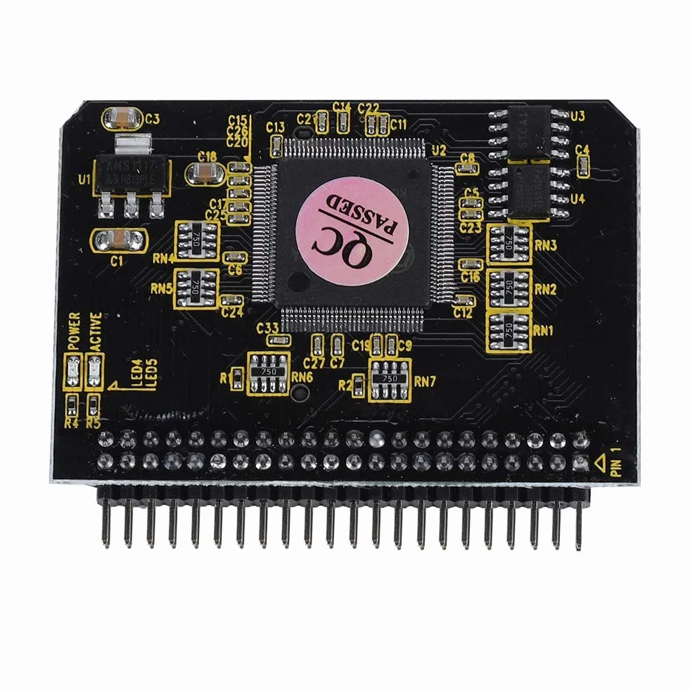 44-pinowy męski adapter karty IDE do SD, adapter SD na IDE SD/SDHC/SDXC/MMC