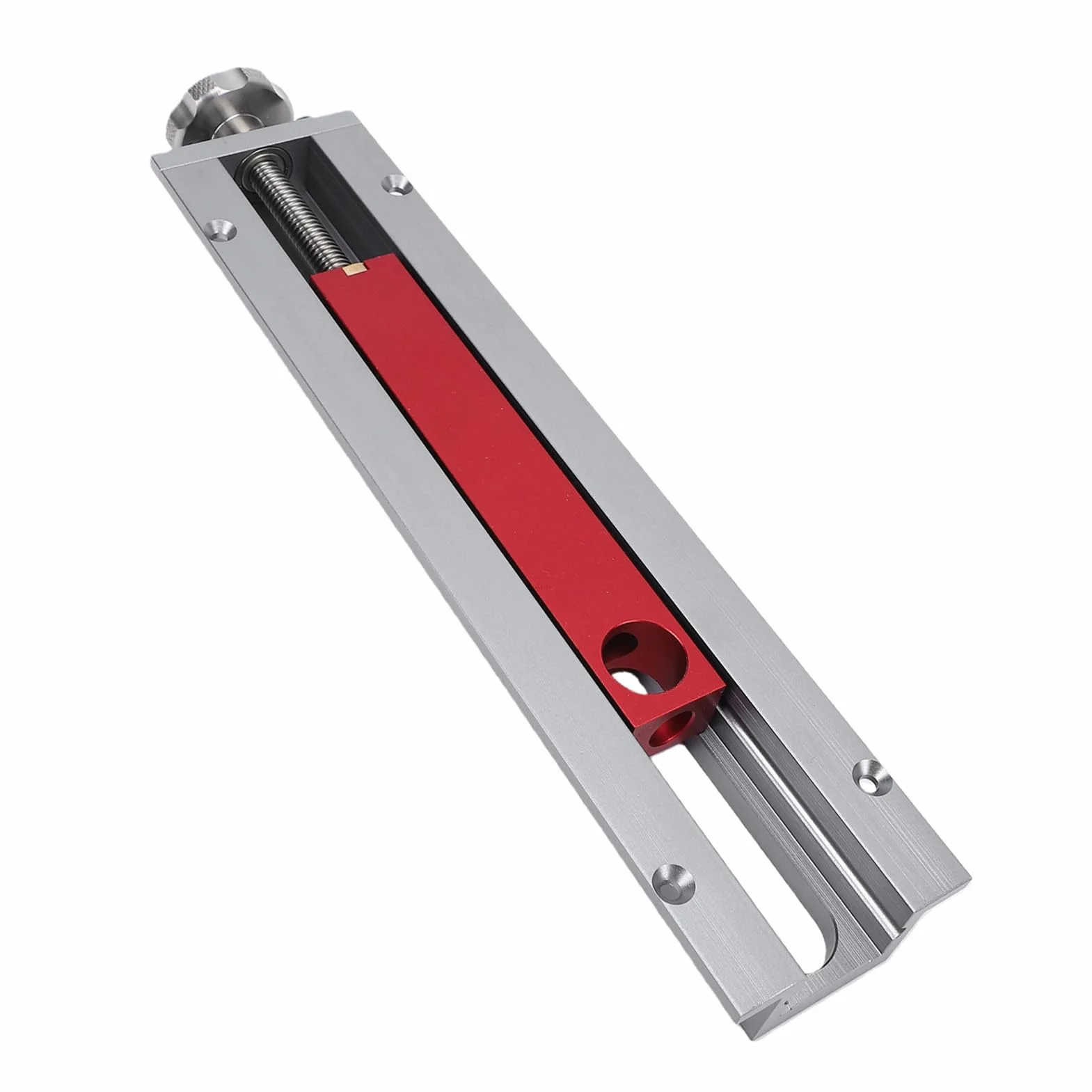 Cryfokt Imadło Stołowe do Obróbki Drewna, Imadło Stołowe ze Stopu Aluminium ze śrubą Stali Nierdzewnej, do Skoku 0-110 Mm, Wiercenia Obróbka Metali Zadania Związane