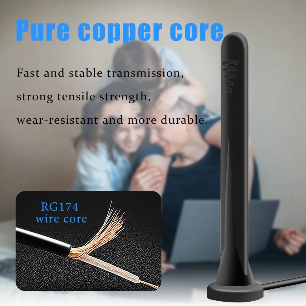 Antena WiFi 5G 4G wielokierunkowa 15DBI SMA+TS9 magnetyczna podstawa Mimo LTE z kablem 3M RG174 do użytku wewnątrz na zewnątrz 3G/4G/5G/GSM/GPRS Router Iot Smart Home