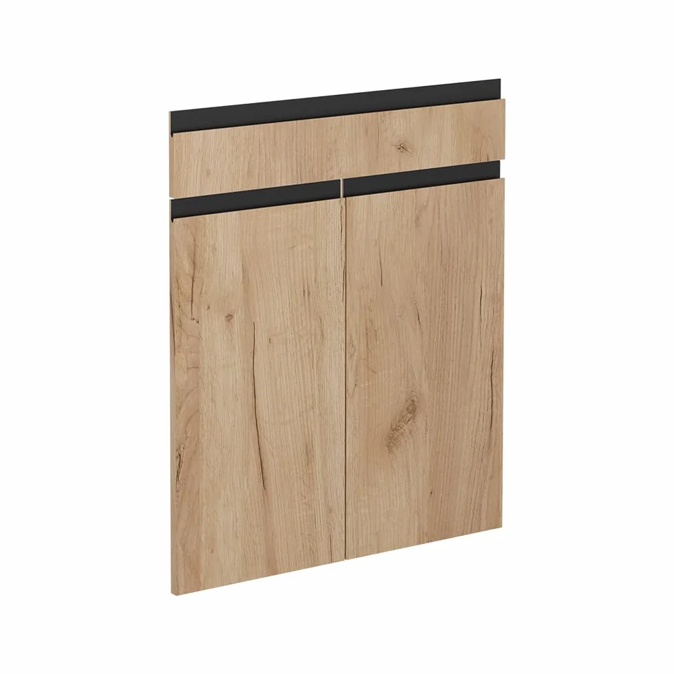 Vicco Front kuchenny "R-Line", Złoty dąby, 59.6 x 70.8 cm | front meblowy do szafki dolnej z szufladami, adapté aux armoires de cuisine R-Line pour une installation facile
