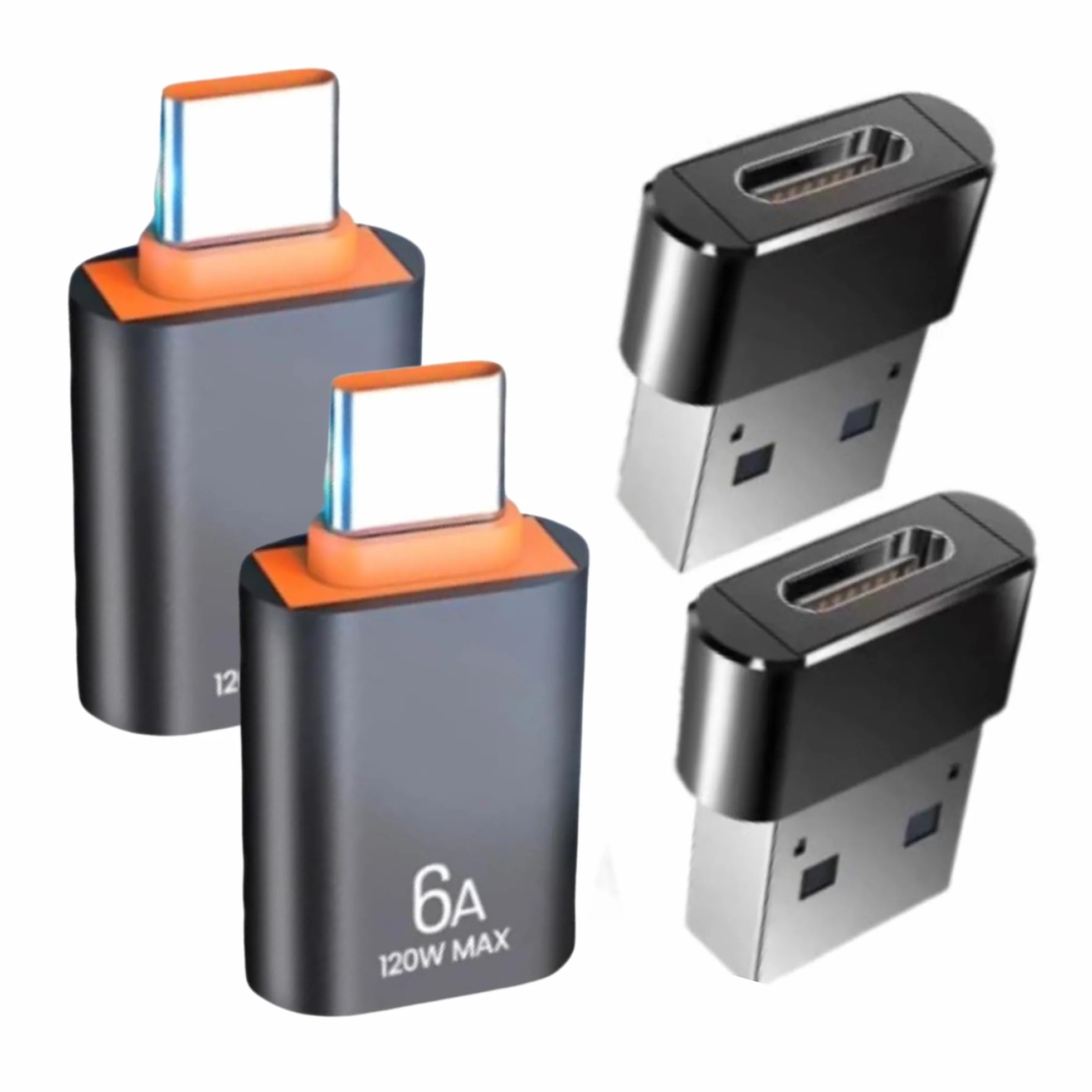Clem Tech Adapter USB C na USB A OTG 10 Gbps Zestaw 4 szt