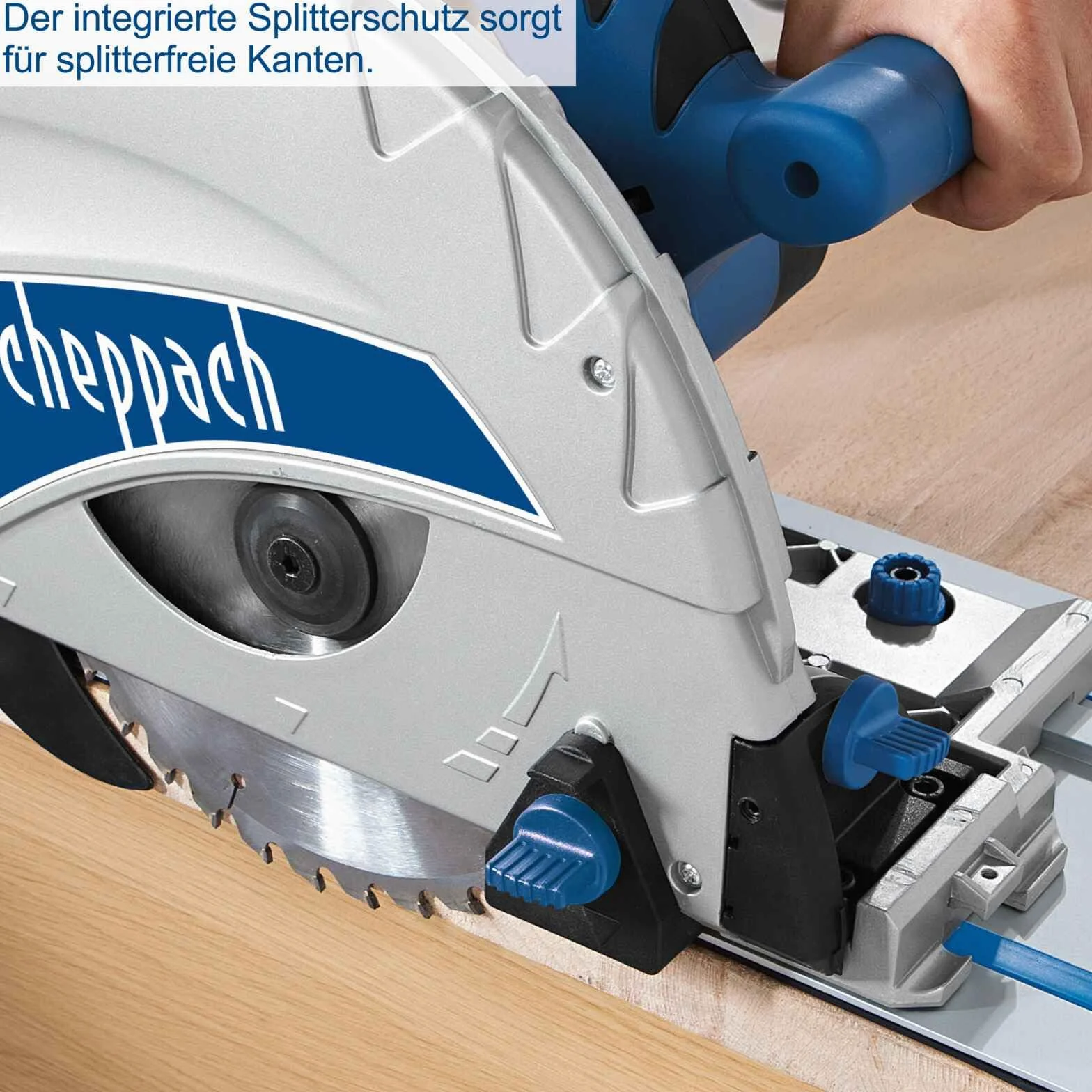 Scheppach Piła zanurzeniowa PL75 pilarka tarczowa 1600 W, głębokość cięcia 75 mm, brzeszczot Ø 210 mm, 36 zębów
