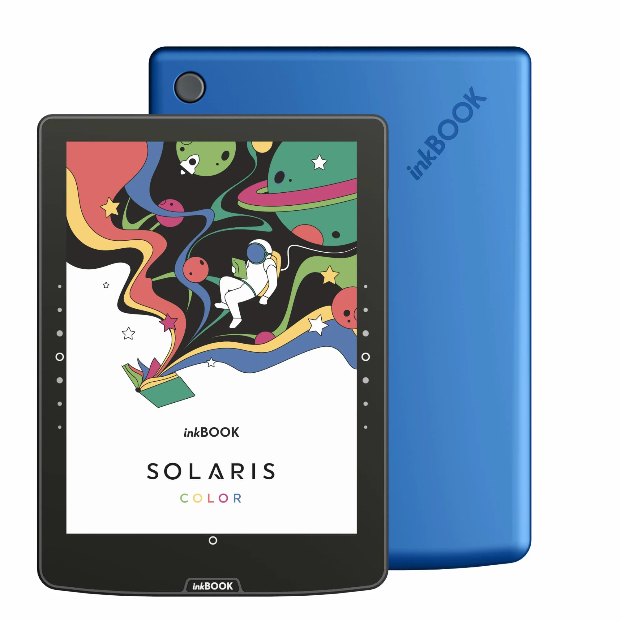 inkBOOK Solaris Color Blue | 6” czytnik ebooków | podświetlany ekran | aplikacje Kindle, Legimi, Empik Go Wattpad | audiobooki i TTS | bez reklam | polskie menu |
