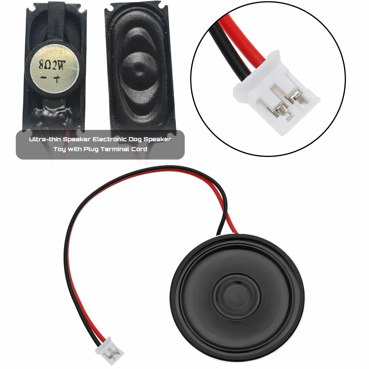 Głośnik magnetyczny 2W 8Ω 40mm z przyłączem JST-PH2.0 mikrogłośnik wewnętrzny