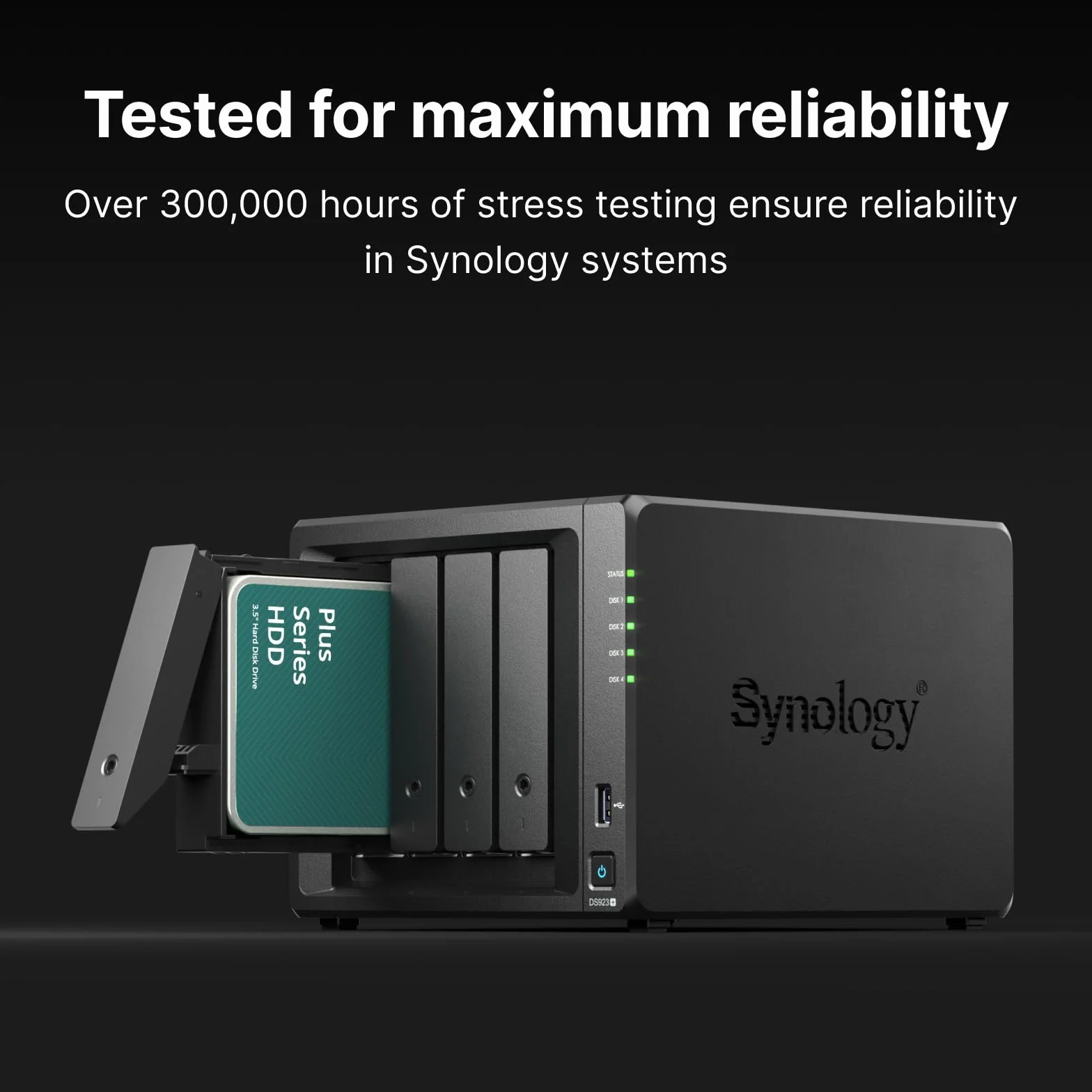 Synology Dysk twardy 4 TB HAT3300 5400 RPM 180 TB/rok MTBF