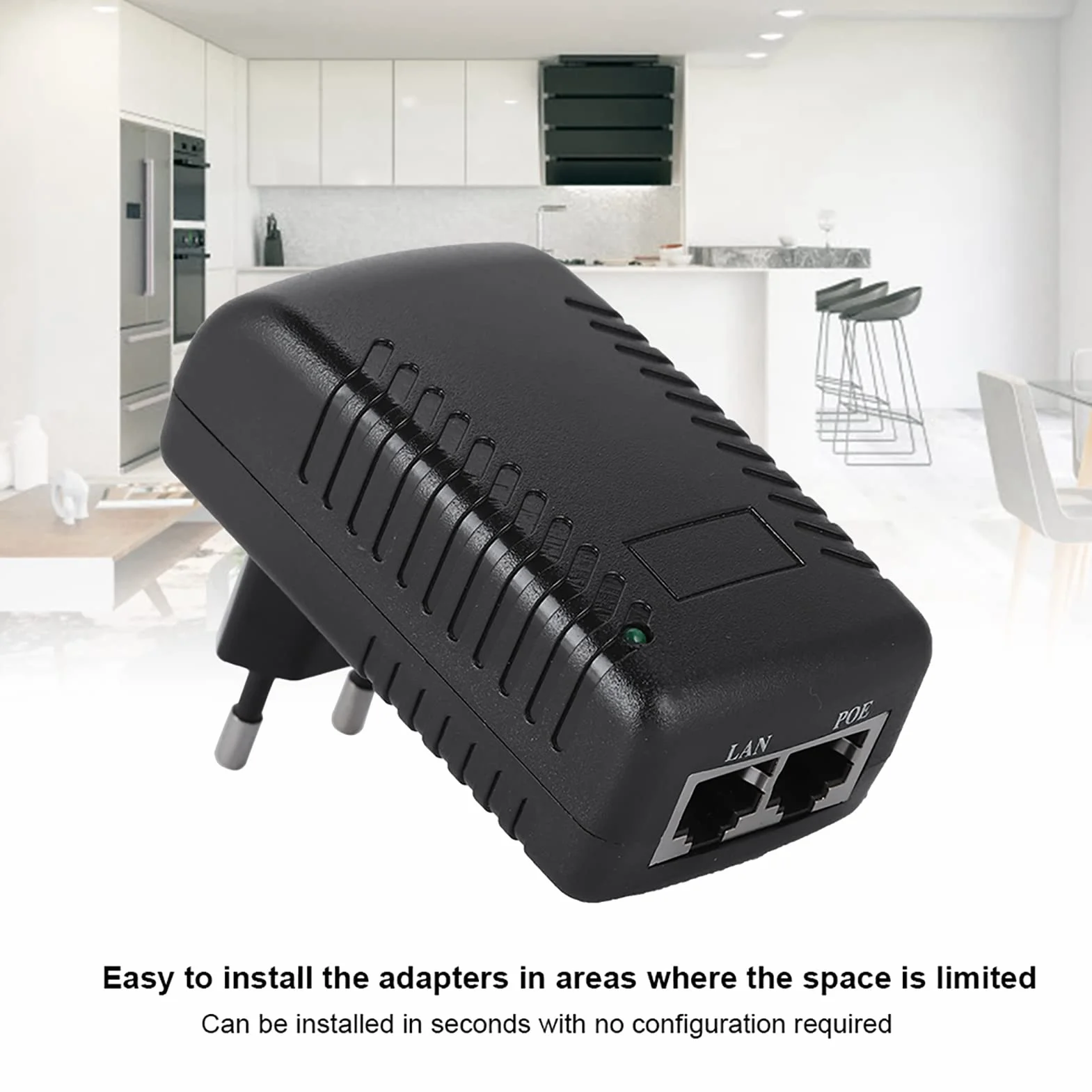 Sonew 48V 0,5A pasywny zasilacz POE Injector Ethernet adapter z wtyczką ścienną