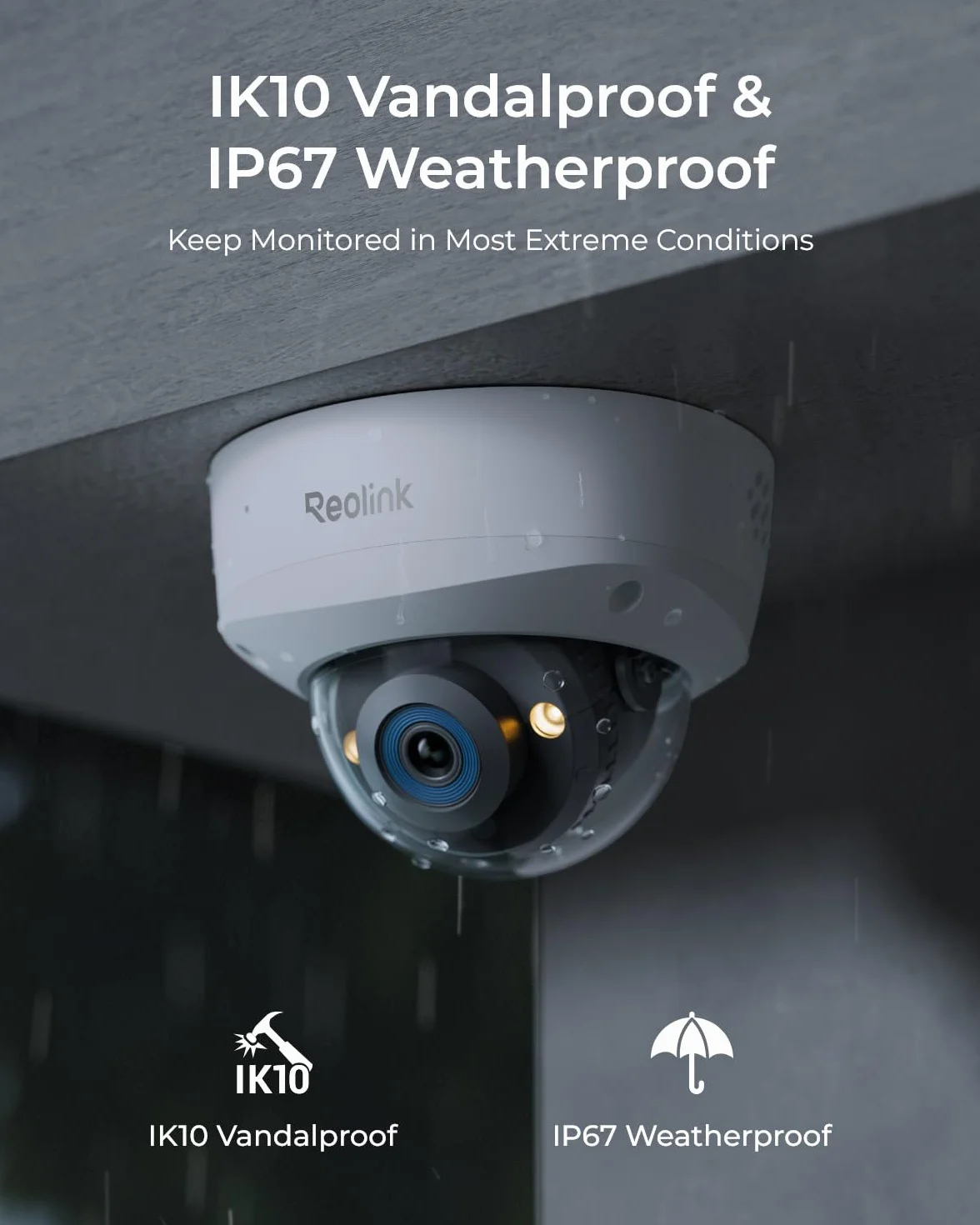 Reolink RLC-1240A 12MP PoE wandaloodporna kamera bezpieczeństwa, 145° szeroki kąt widzenia, kolorowy noktowizor