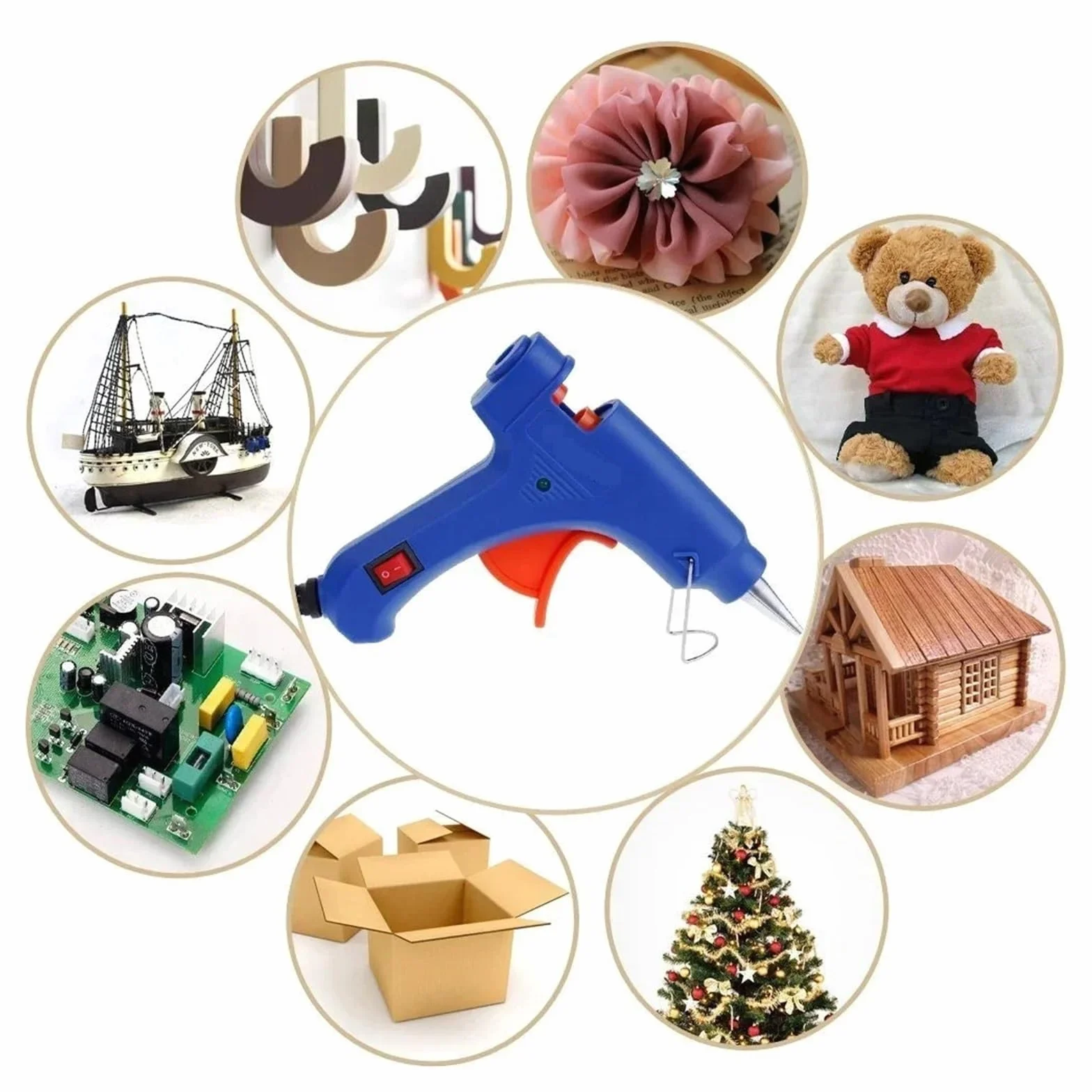 DIY pistolet do klejenia na gorąco pistolet do klejenia na gorąco 20 W mini pistolet do klejenia na gorąco elektryczny pistolet do ogrzewania ciepła zestaw narzędzi do naprawy pręta pe