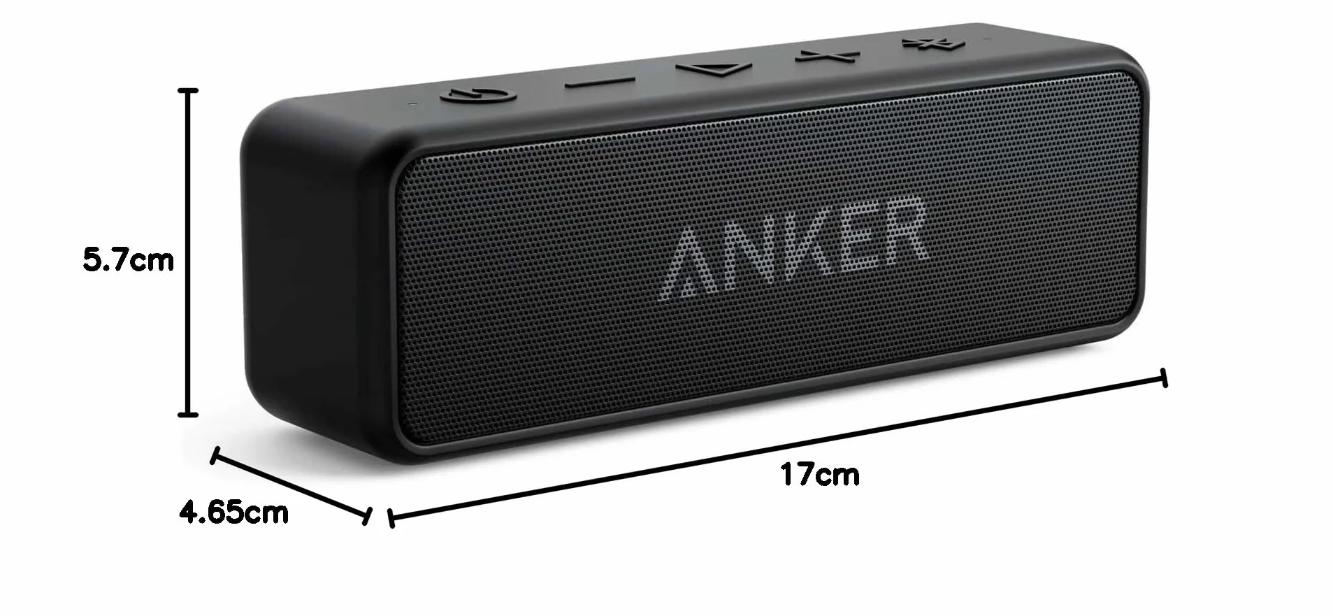 SoundCore 2 Anker głośnik Bluetooth(odnowiona), ogromny z dwoma przetwornikami basowymi, akumulator 24 h, ulepszona ochrona przed wodą IPX7, bezprzewodowy, do iPhone'a, Galaxy itd.