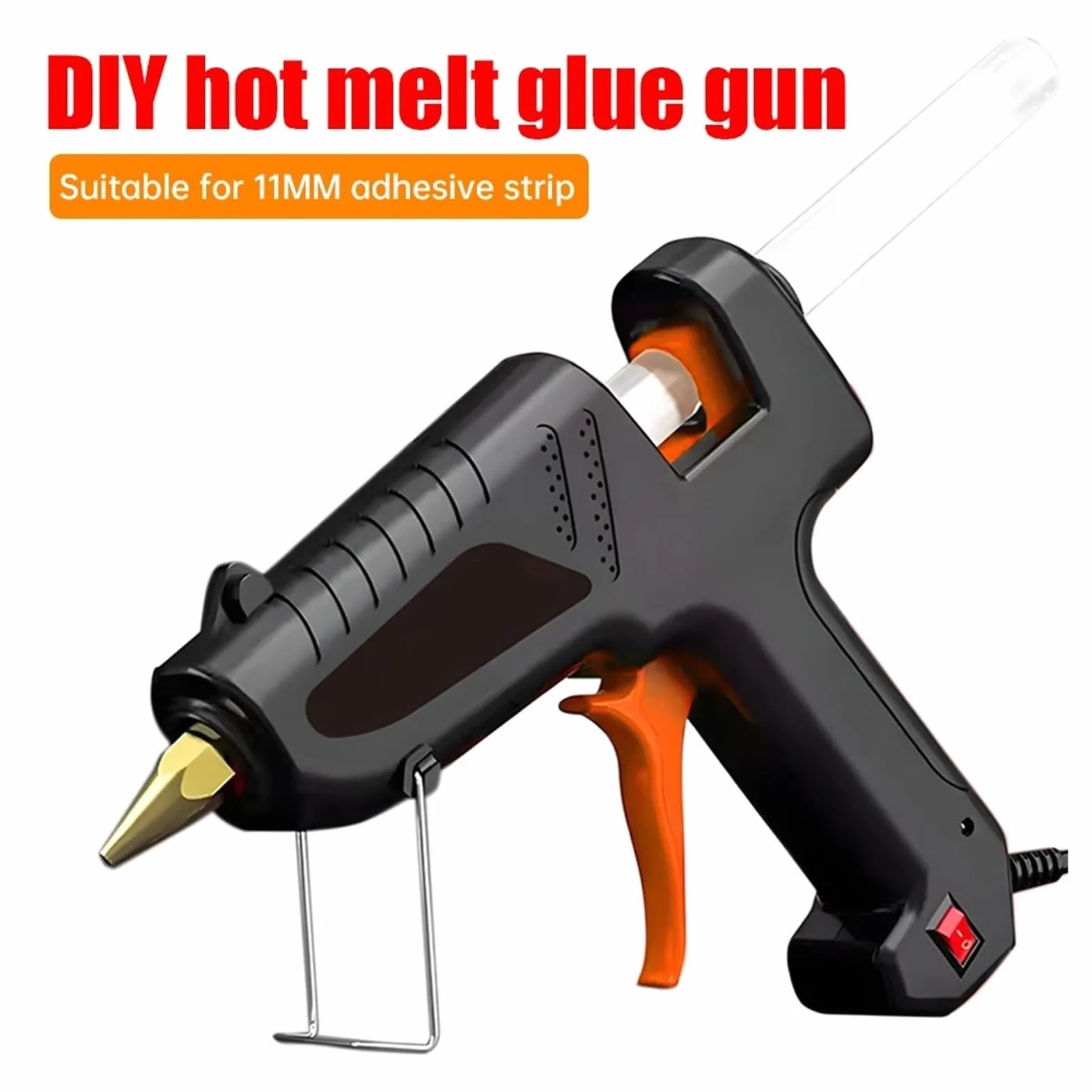Pistolet do klejenia na gorąco, Pistolet do kleju na gorąco 150 W, sztyfty 11 mm, pistolety przemysłowe, narzędzie naprawy termoelektrycznej, majsterkowania, elektrotermiczne na naprawy domowe