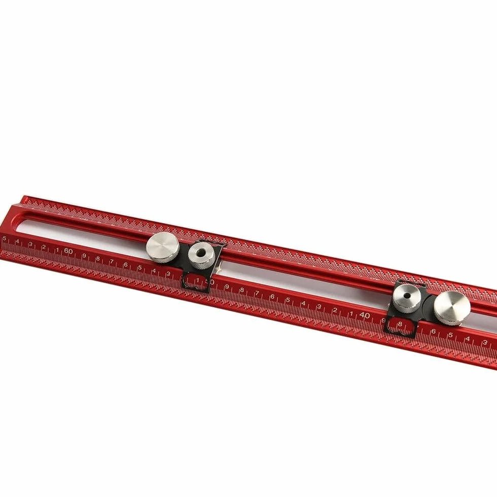 VIDOO Hooked On Wood MT-2465 PRO Rysik Znakujący Linijka T Stop Aluminium Pozycjonowanie Otworów Miernik Znacznikowy-Metryczny