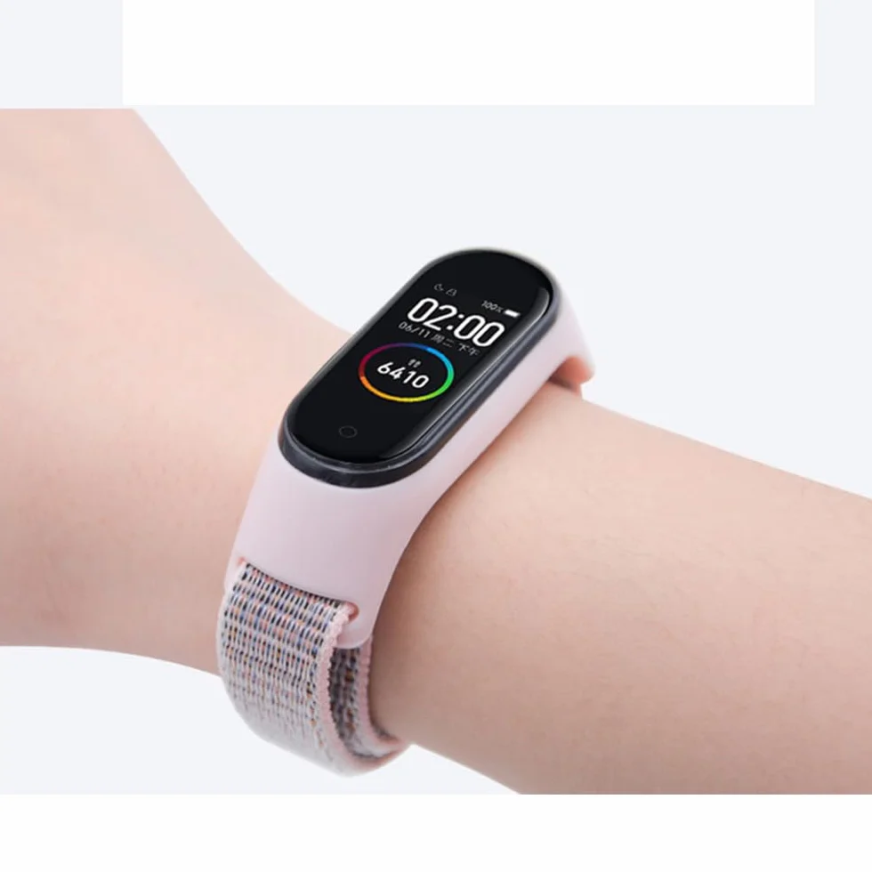 Oddychający Sport Pasek do Xiaomi Smart Band 9 Active, Nylon Paski Bransoletka Pasek Zegarka do Redmi Smart Band 3