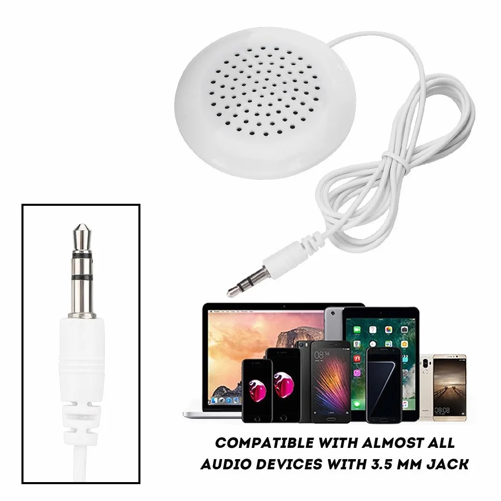 Głośnik Bluetooth w Poduszce Mini Biały ABS 3,5 mm Stereo Przenośny