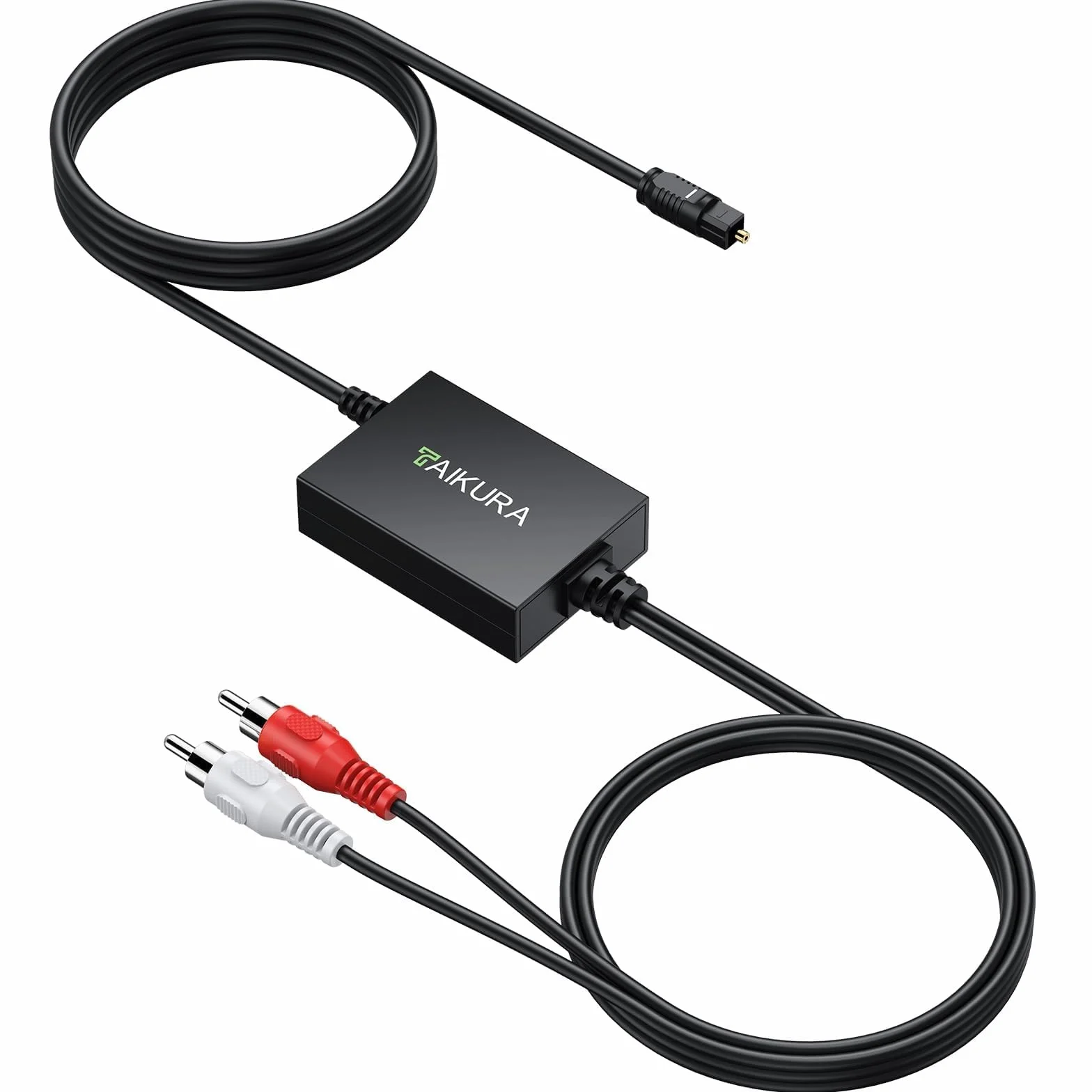 192kHz konwerter audio analogowy cyfrowy SPDIF na RCA DAC 0,8 m 1 m kabel optyczny do HDTV DVD