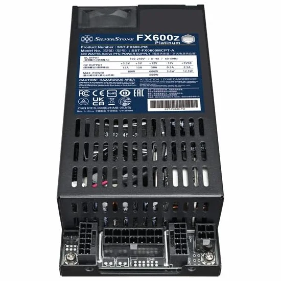 Silverstone Technology FX600z Platinum Cybenetics Platinum 600 W modułowy zasilacz Flex ATX