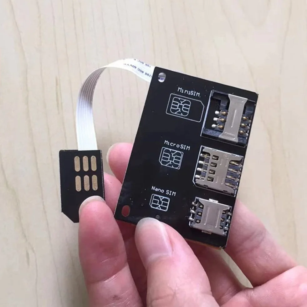 Zestaw adapterów 4 w 1 do Nano SIM, konwerter na kartę Smartcard IC, przedłużacz